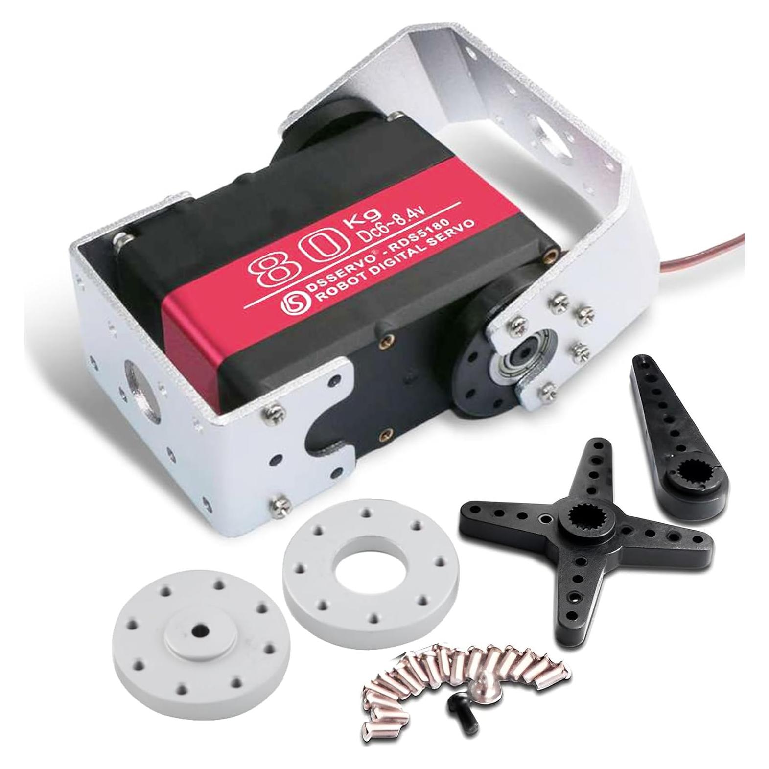 Servo Robótico Wishiot 80kg Doble Eje IP66 para RC