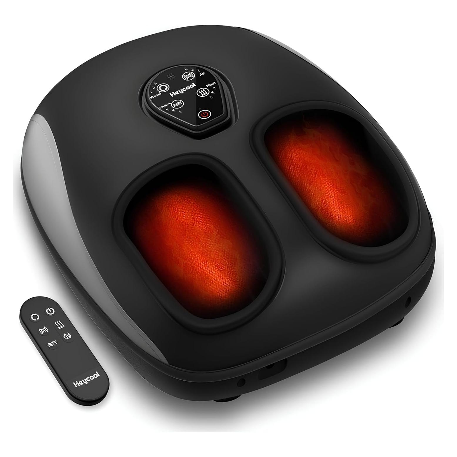 Masajeador de pies eléctrico Heycool Shiatsu con calor y control remoto