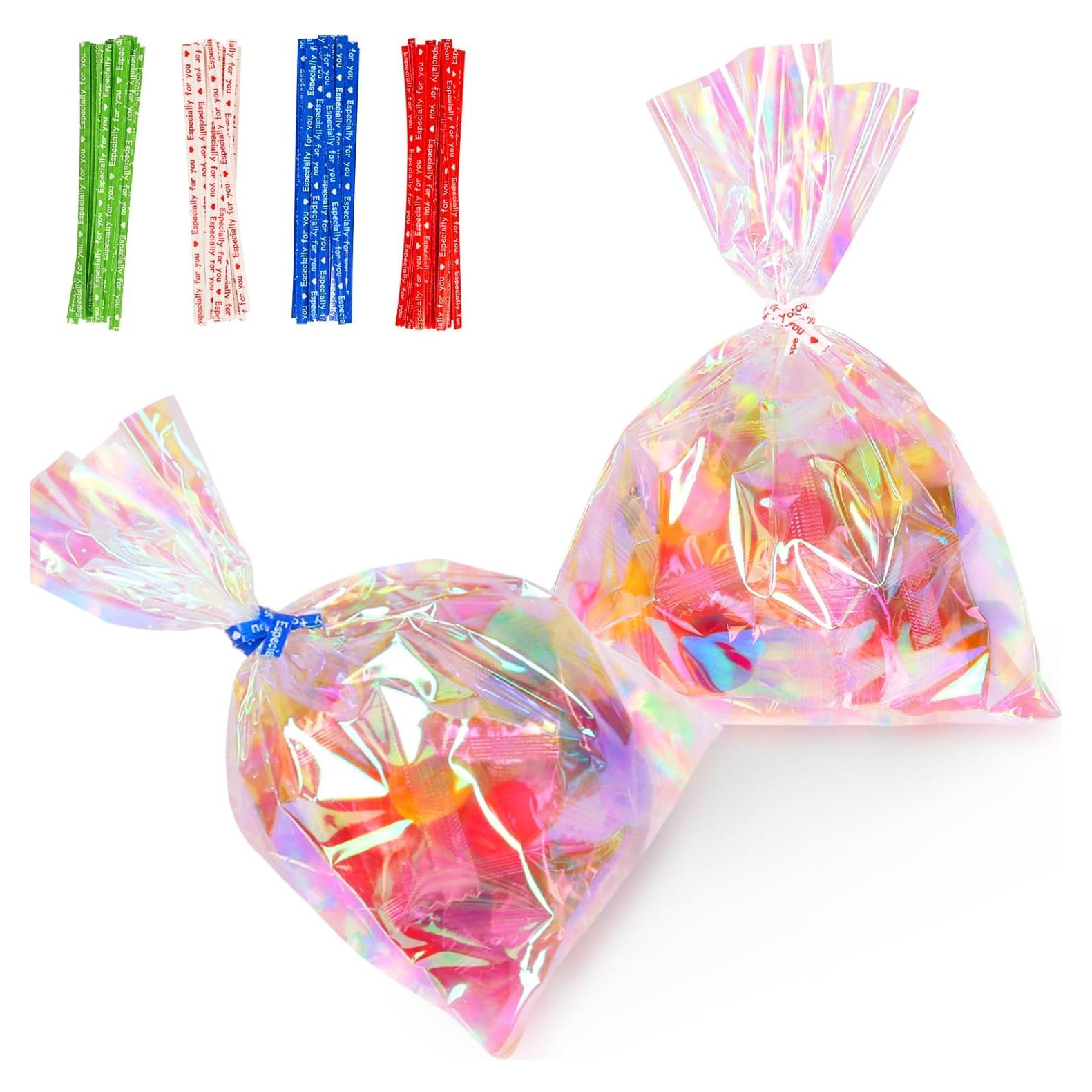 Bolsas de Celofán Iridiscentes Kamachic 120 Pcs 12.7x17.8 cm