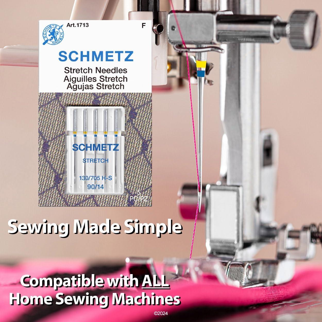 Agujas de Máquina de Coser Stretch SCHMETZ 90/14 - 5 Agujas