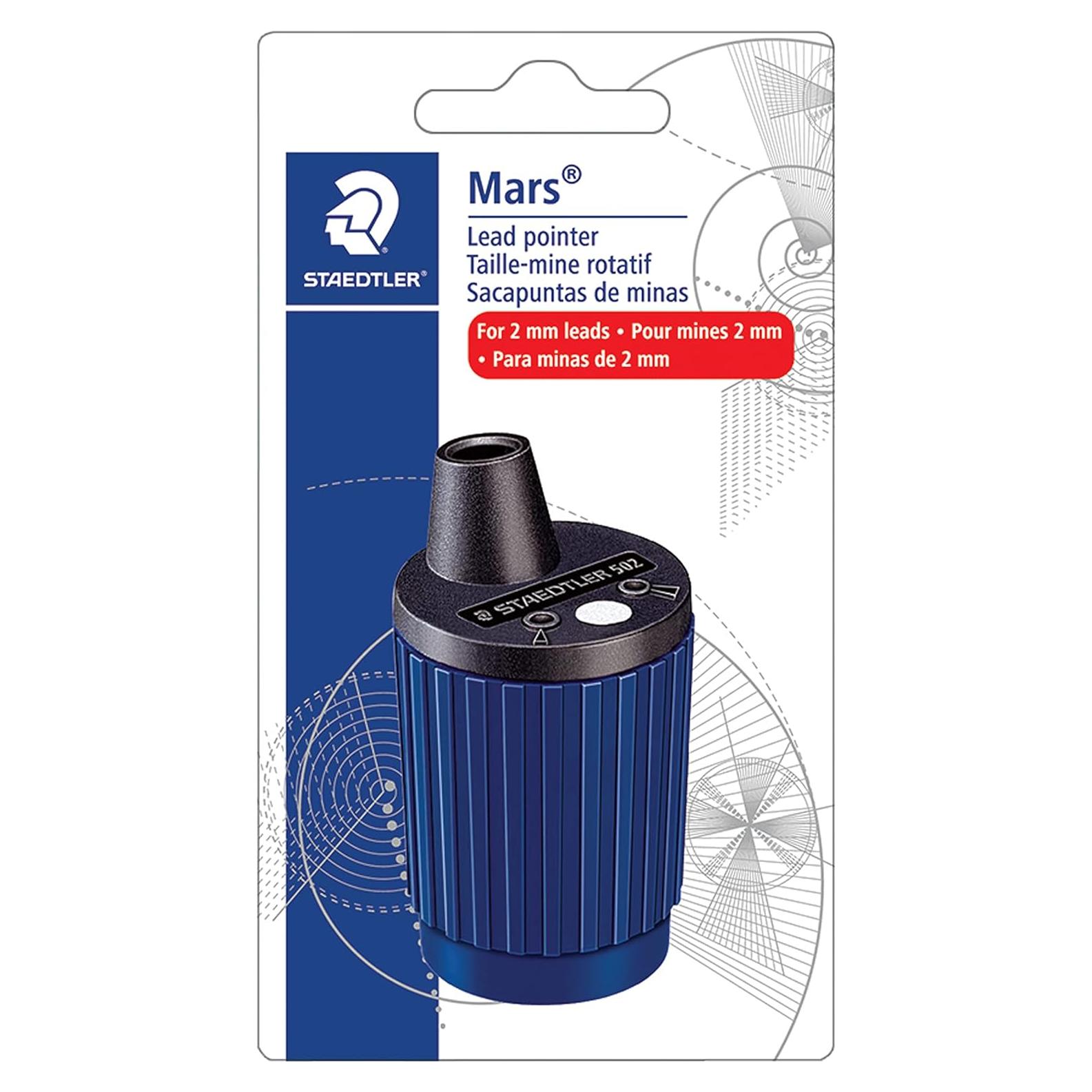 Sacapuntas Mecánico STAEDTLER 502 BK A6 con Auto-Stop 2mm