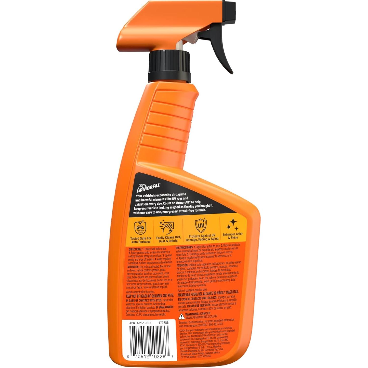 Protector Original Armor All 828 ml - Cuidado Automotriz