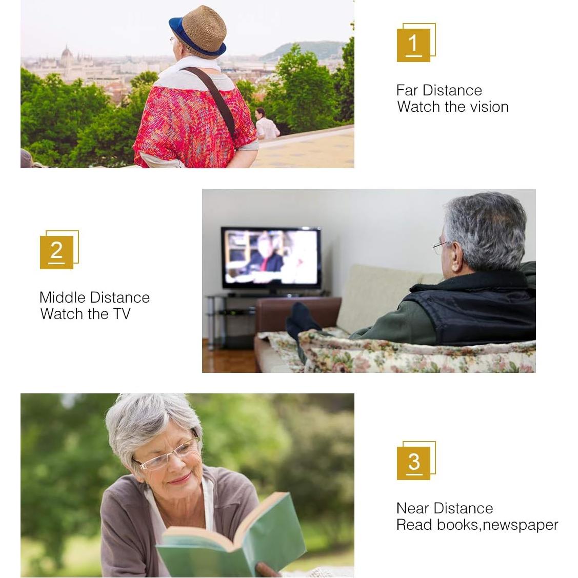 Gafas de lectura YIMI multifocal UV400 para sol y PC