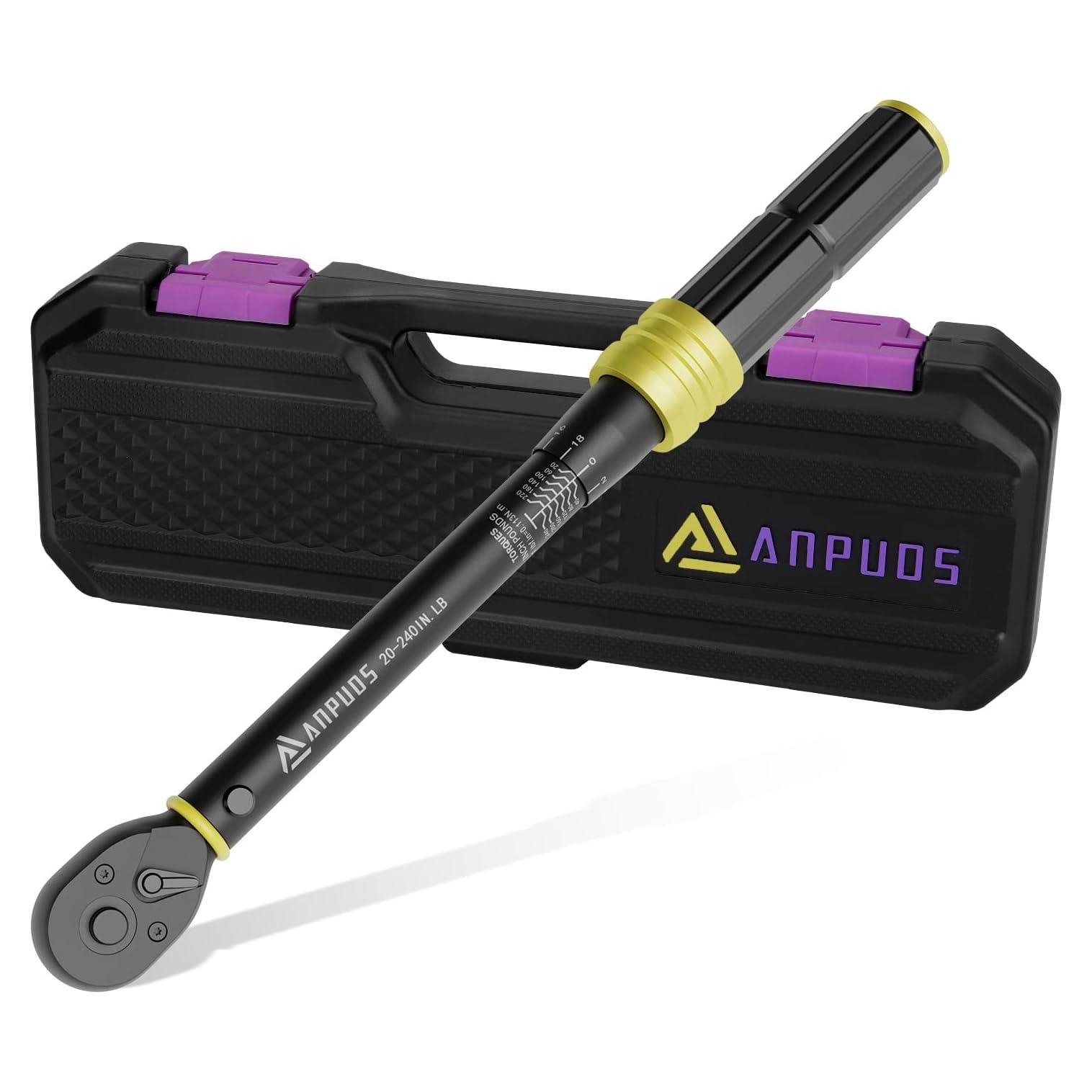 Llave de Torque ANPUDS 1/4" 20-240 in.lb / 2.3-27.1 Nm