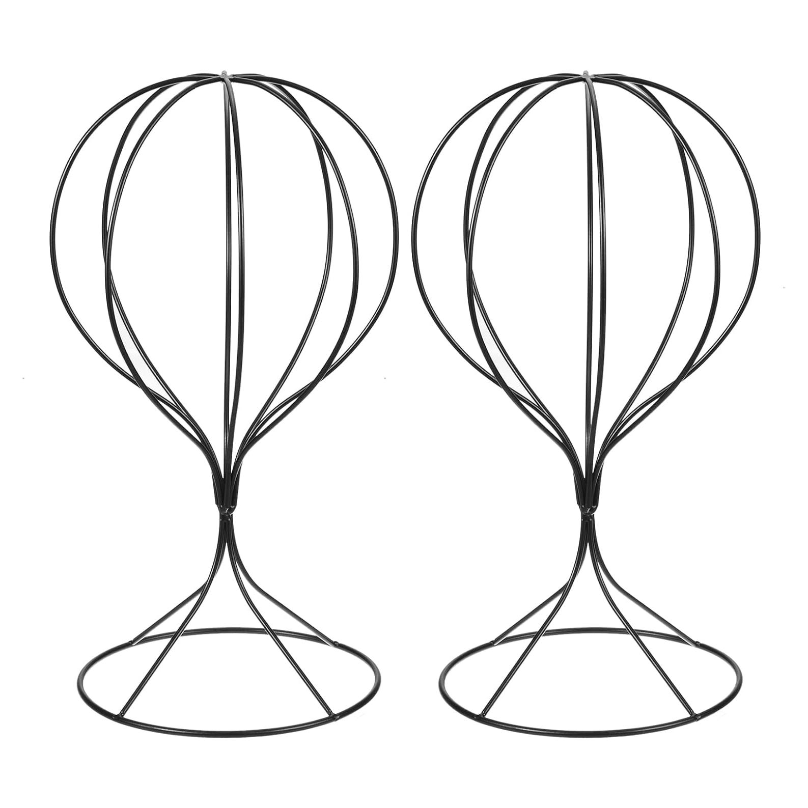 Soporte de Sombreros de Metal uxcell 32 cm Negro - 2 Piezas
