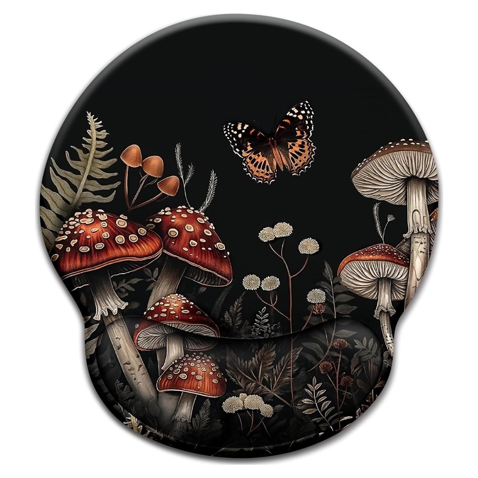 Alfombrilla de Ratón Ergonómica LIMKRIAN Hongo Estético 25x22cm