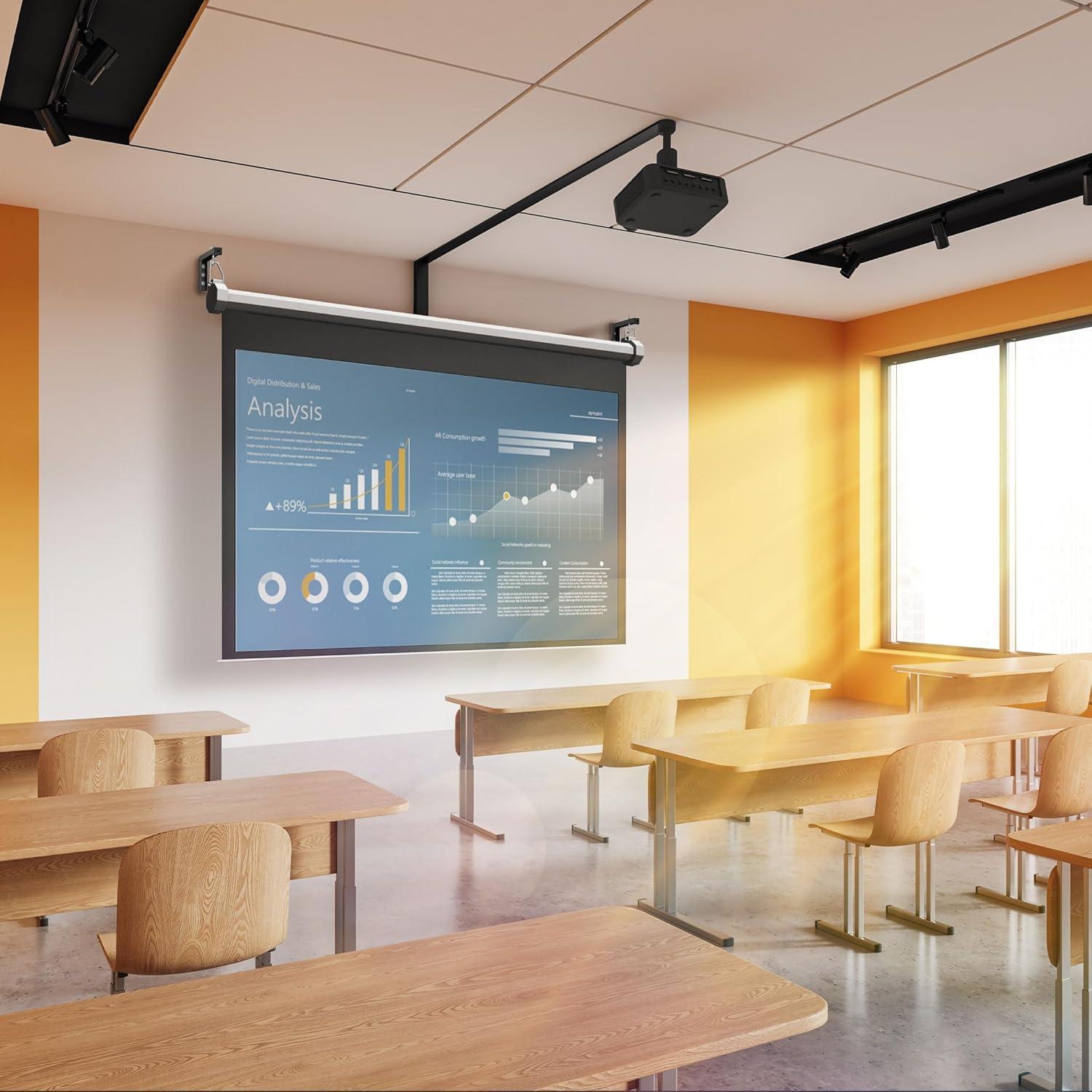 Soporte de Pared para Pantalla de Proyector Mount-It! Negro 6"