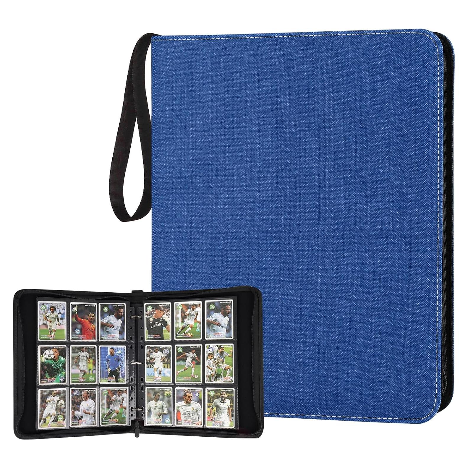 Carpeta de Tarjetas 720 Bolsillos PU TRADINGBINDER Azul