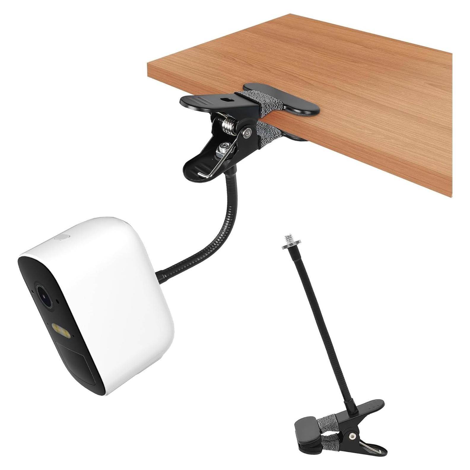 Clamp Mount for eufyCam 2C and Arlo Cameras No Drill Mount (Black, 1 Pack)