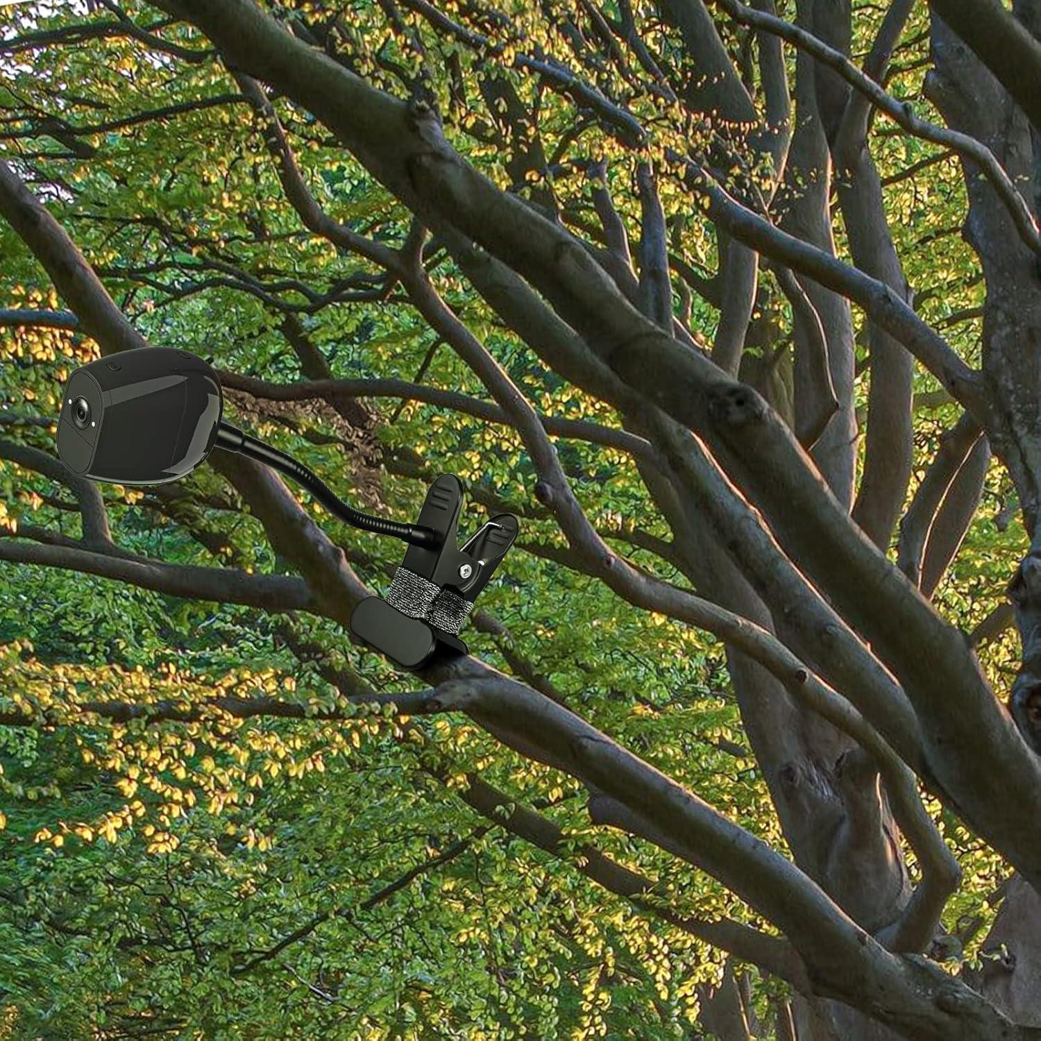 Clamp Mount for eufyCam 2C and Arlo Cameras No Drill Mount (Black, 1 Pack)