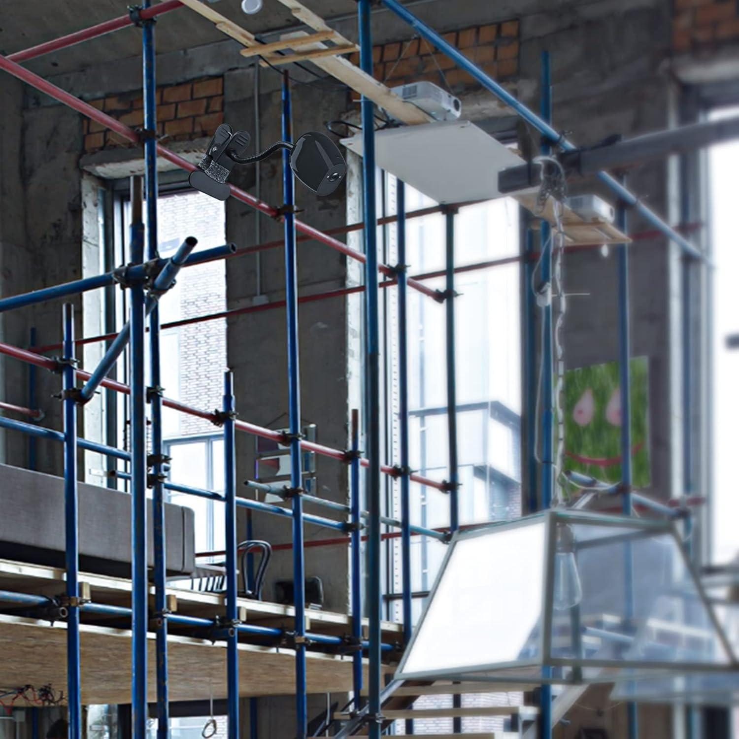 Clamp Mount for eufyCam 2C and Arlo Cameras No Drill Mount (Black, 1 Pack)