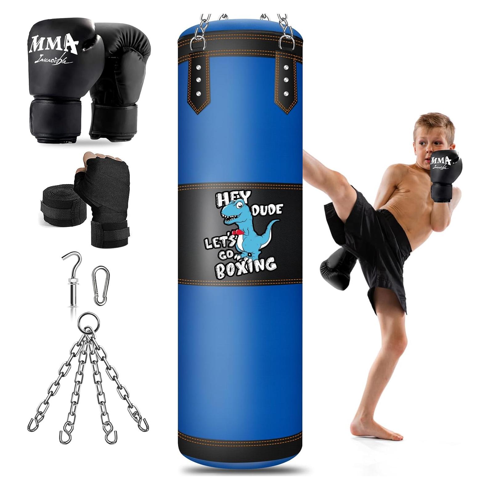 Saco de Boxeo YORWHIN 2.7ft con Guantes y Accesorios