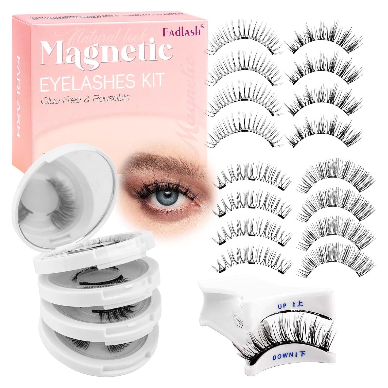 Pestañas Magnéticas FADLASH Reutilizables 4 Pares con Aplicador