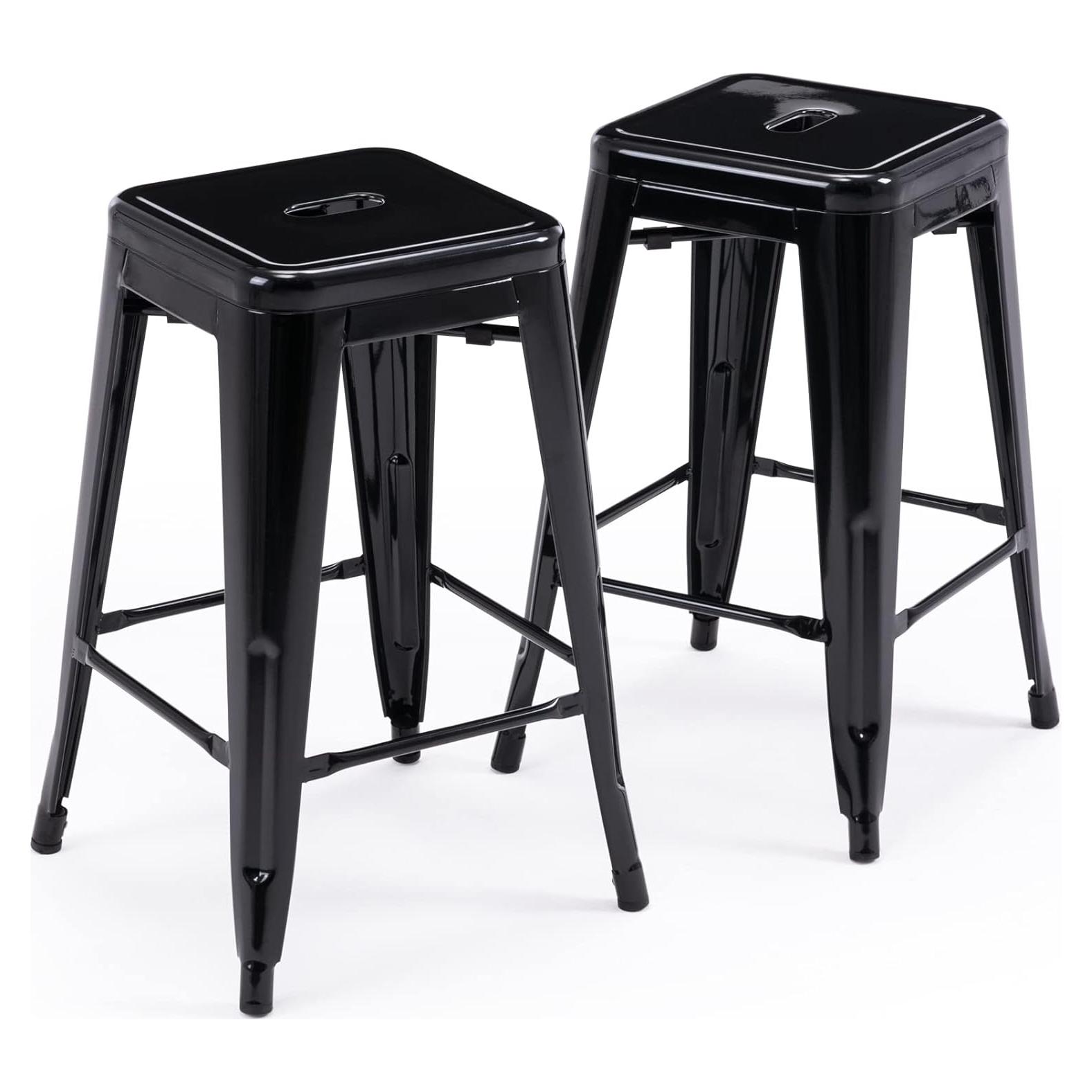 Taburetes de Bar Sin Respaldo Vogue Furniture Direct - Juego de 2