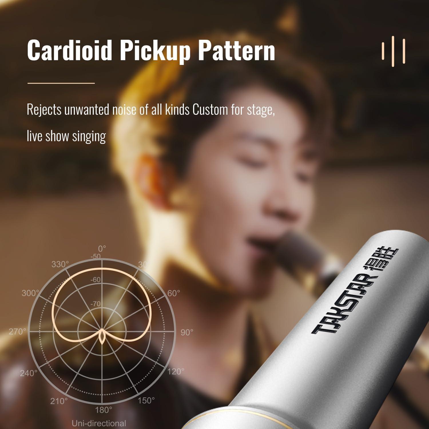 Micrófono Dinámico Cardioide TAKSTAR TA-68 Profesional