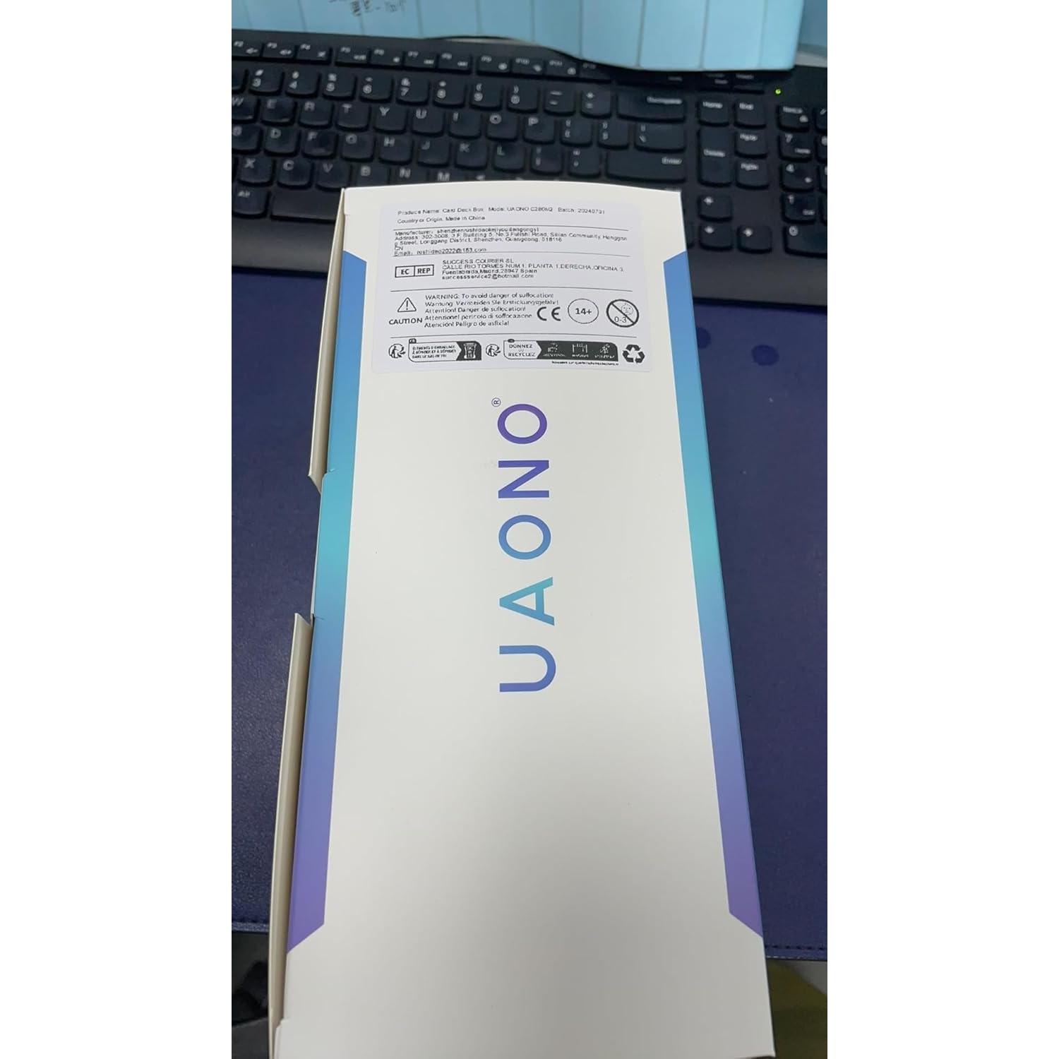 Caja de Deck UAONO para 280+ Cartas con Bandeja para Dados