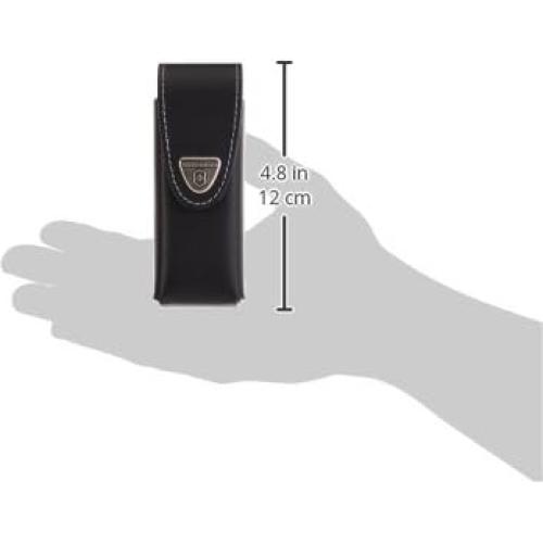 Funda de Cinturón de Cuero Victorinox 16cm Negra
