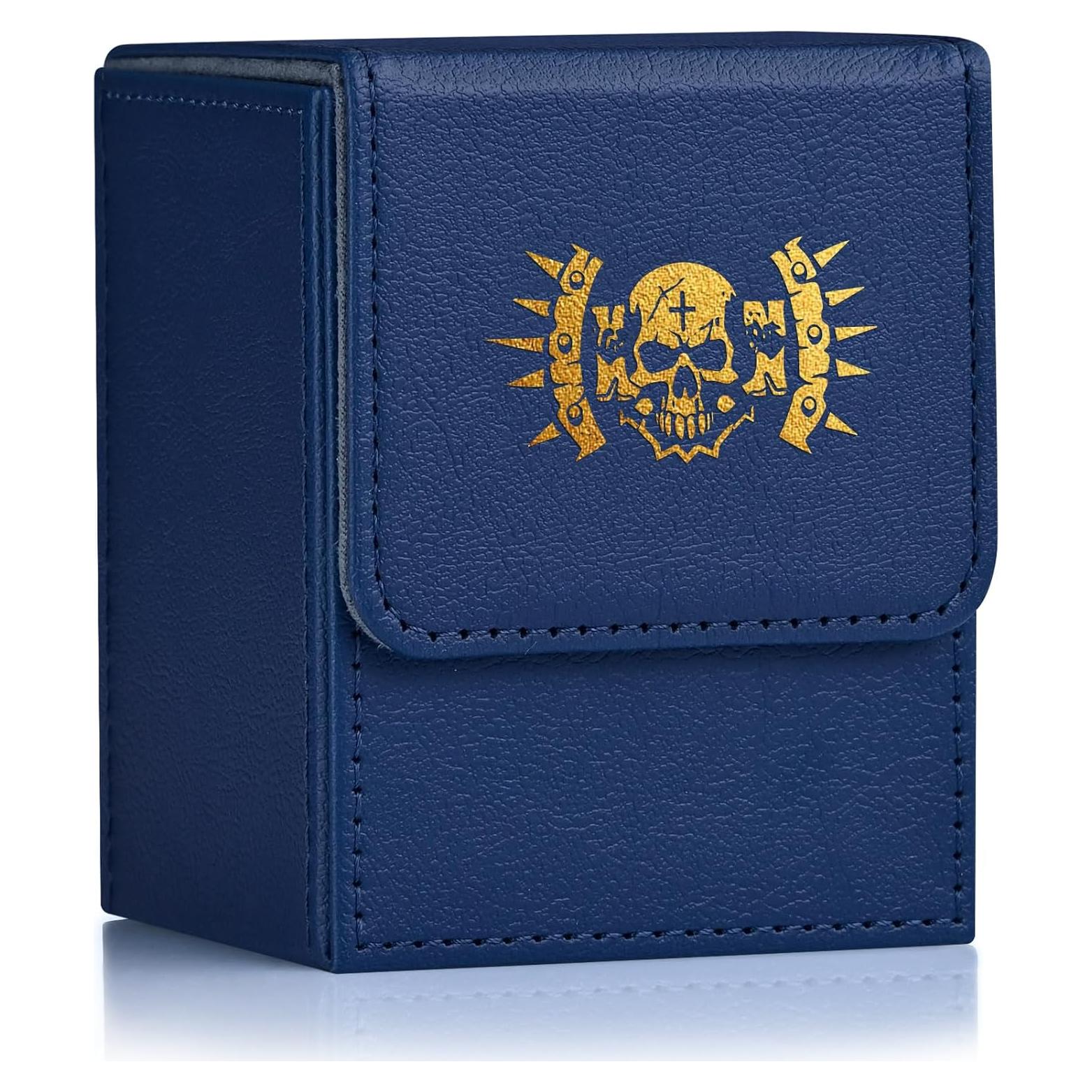 Caja de Barajas ZLCA para 100+ Cartas Coleccionables Azul