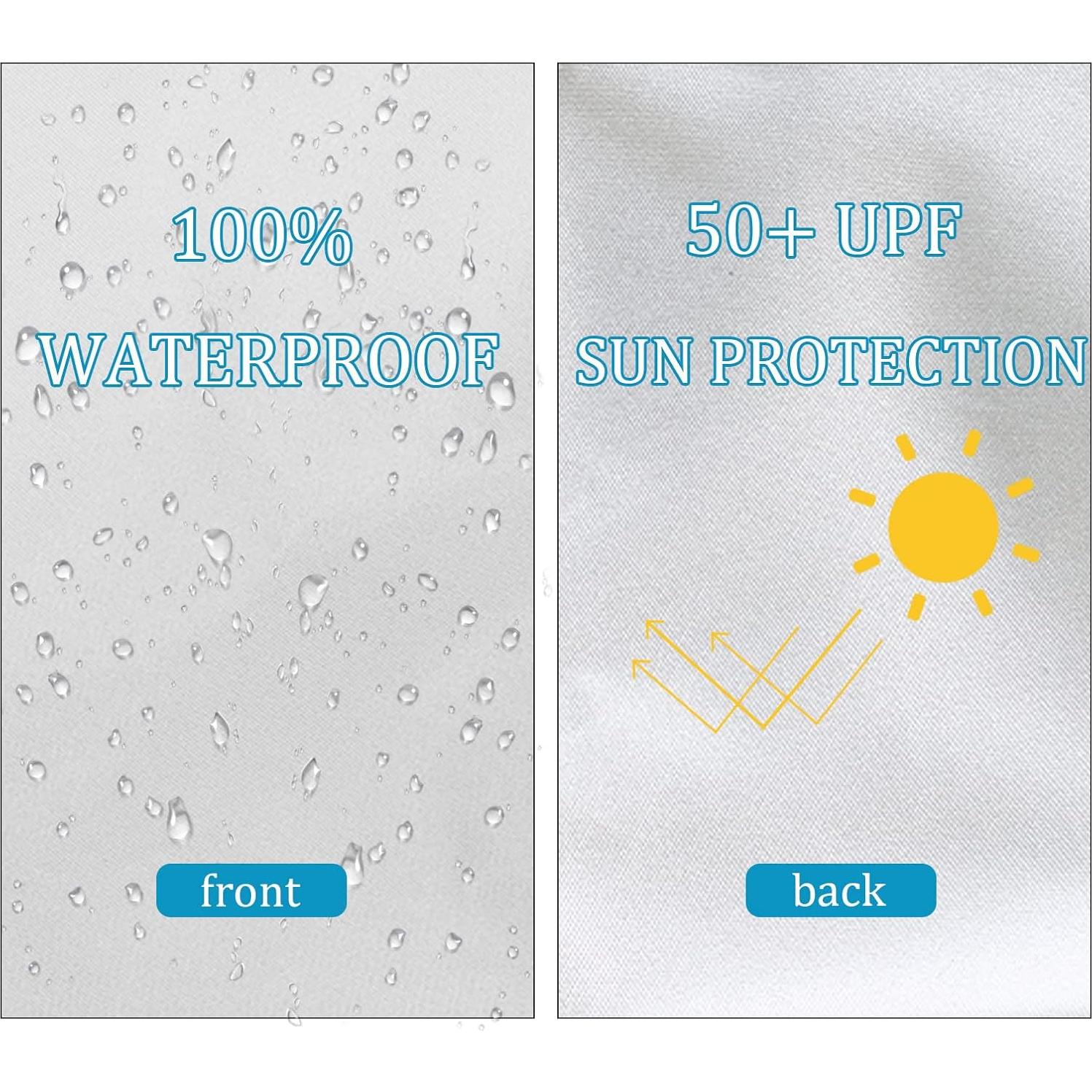 Pared Solar Canopy Senmortar 3x3m Plateada Impermeable