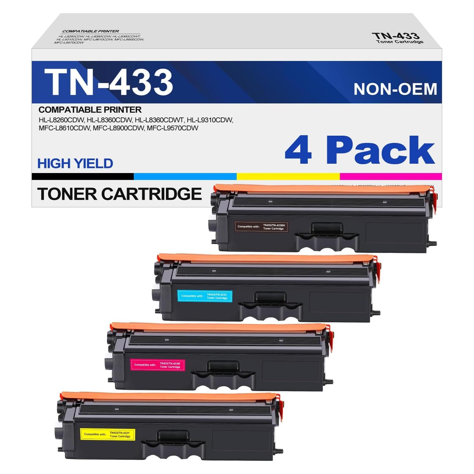 Cartucho de Tóner TN433 GOTOBY para Brother HL-L8260CDW