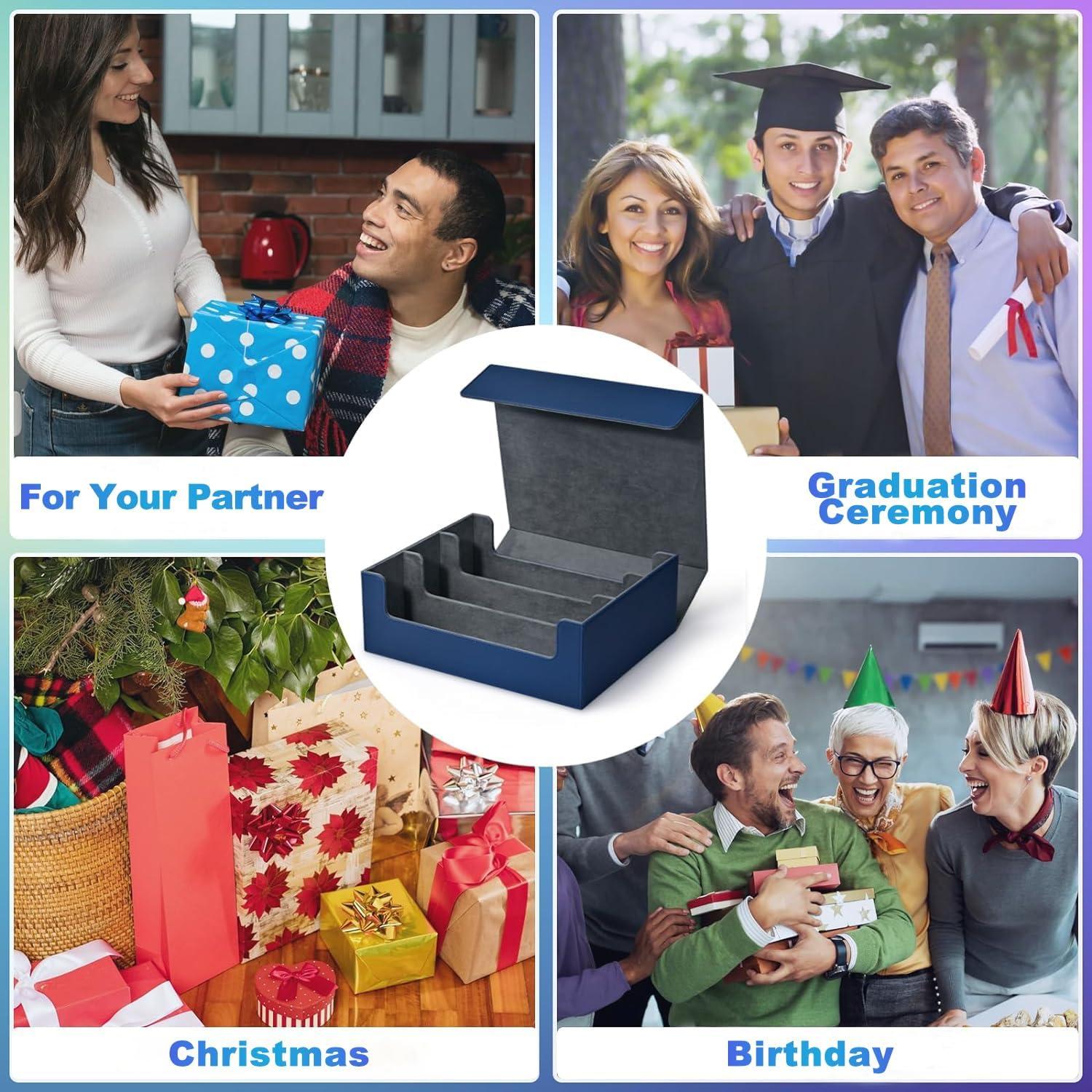 Caja de Almacenamiento de Cartas UAONO Azul 1800+ Cartas