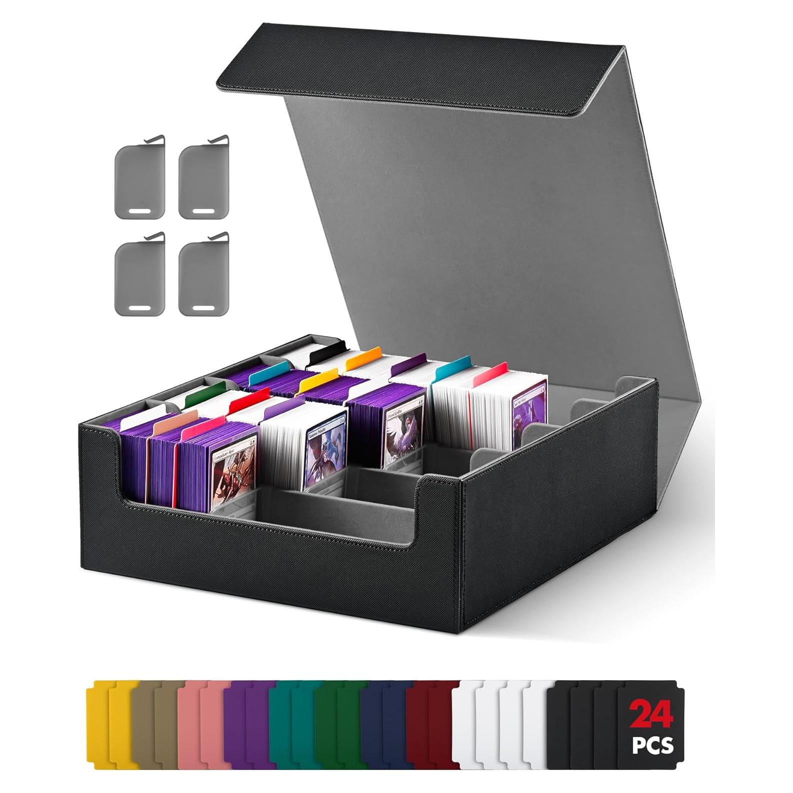 Caja de Almacenamiento de Cartas UAONO 2400+ Divisores Coloridos