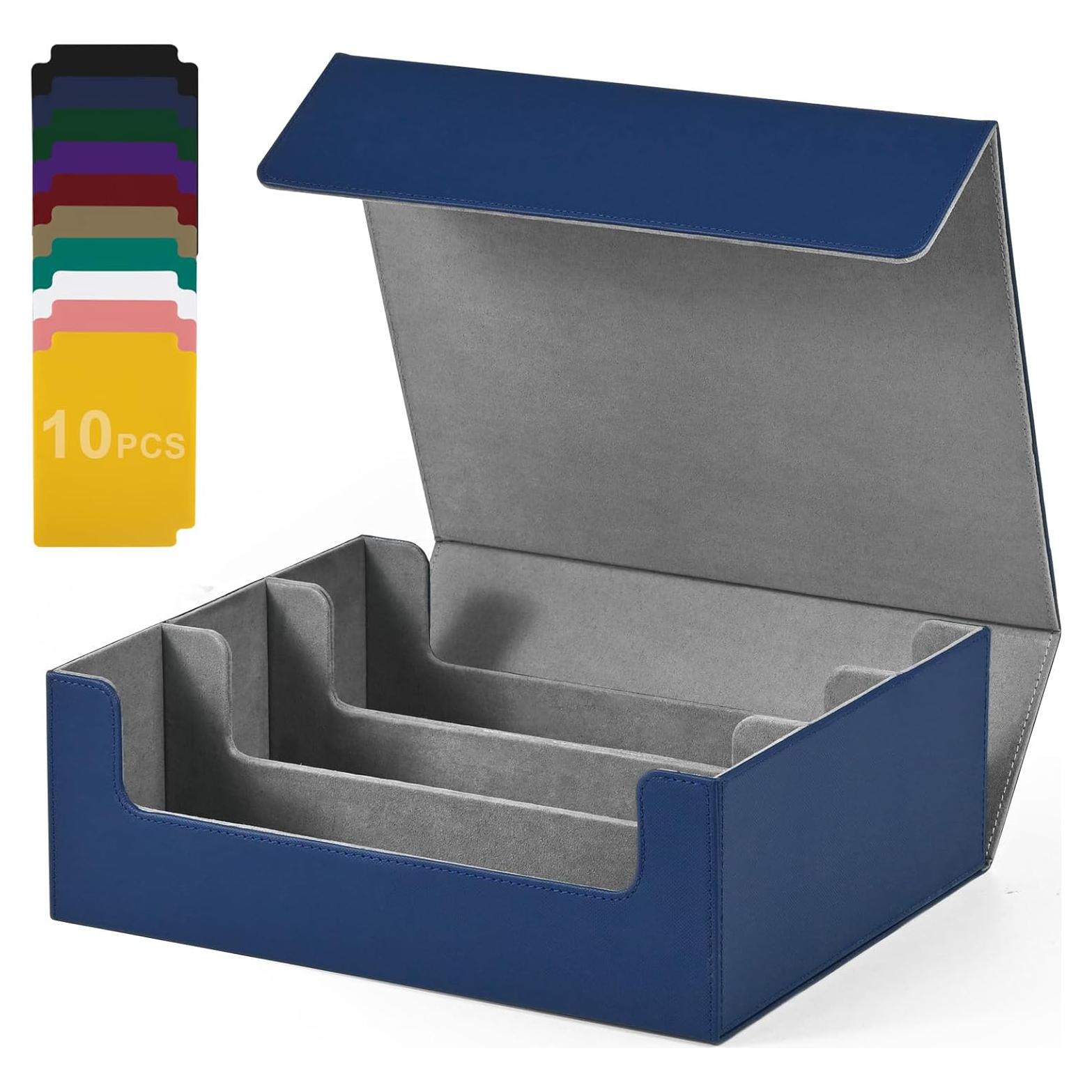 Caja de Almacenamiento de Cartas UAONO 1800+ Cartas Azul