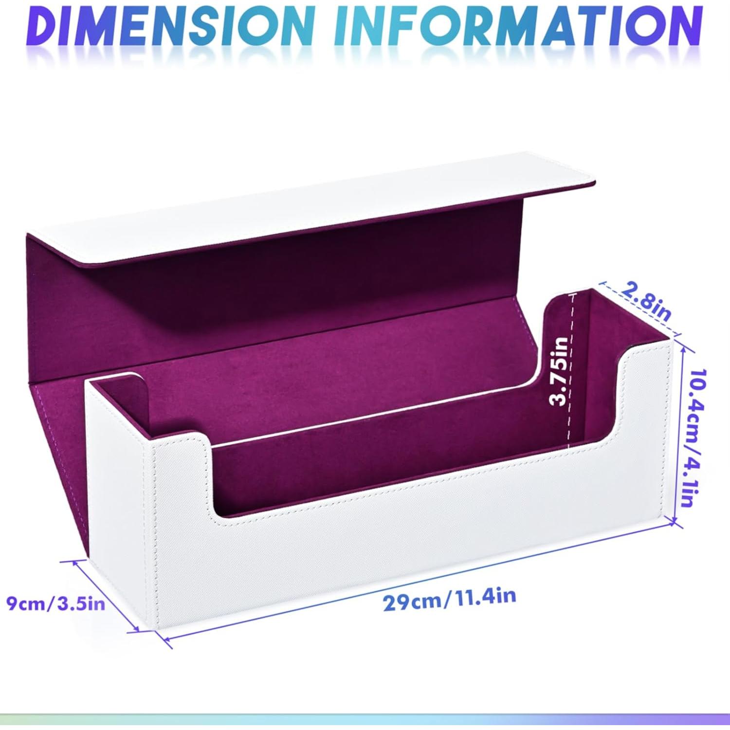 Caja de Almacenamiento de Cartas UAONO 600+ PU Cuero Magnético
