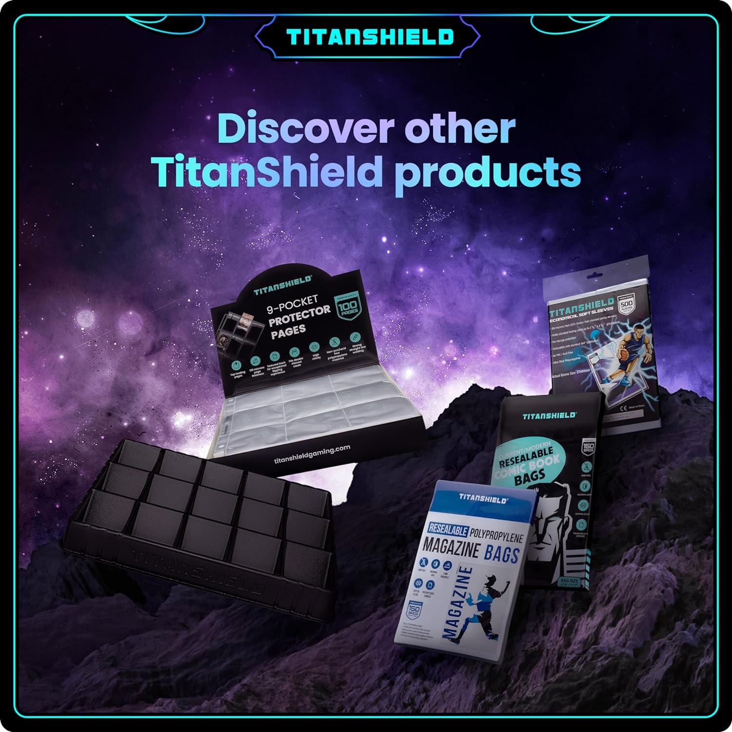 Fundas para cartas TitanShield 150 unidades Rojo Burdeos