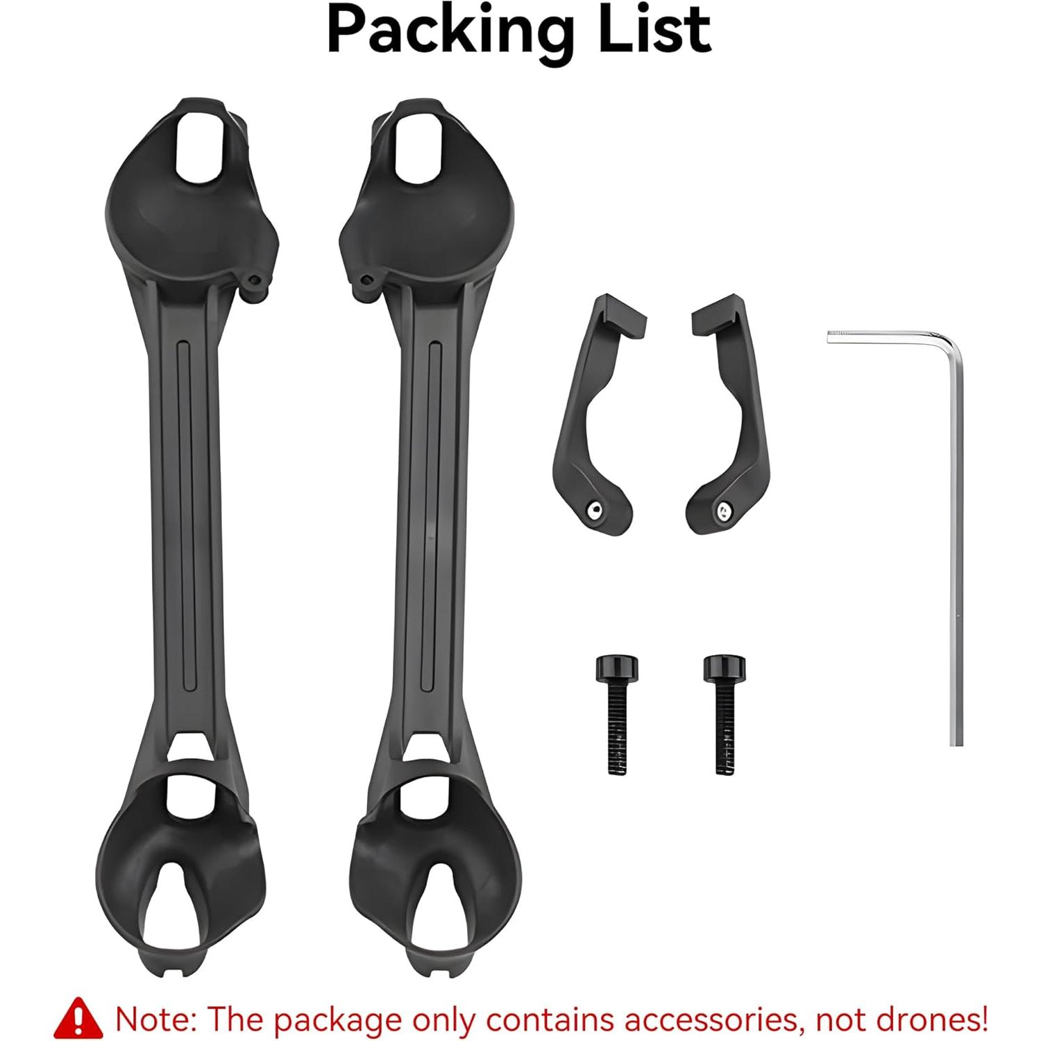 Soportes de brazo FPV Craznick para dron DJI FPV 2 piezas