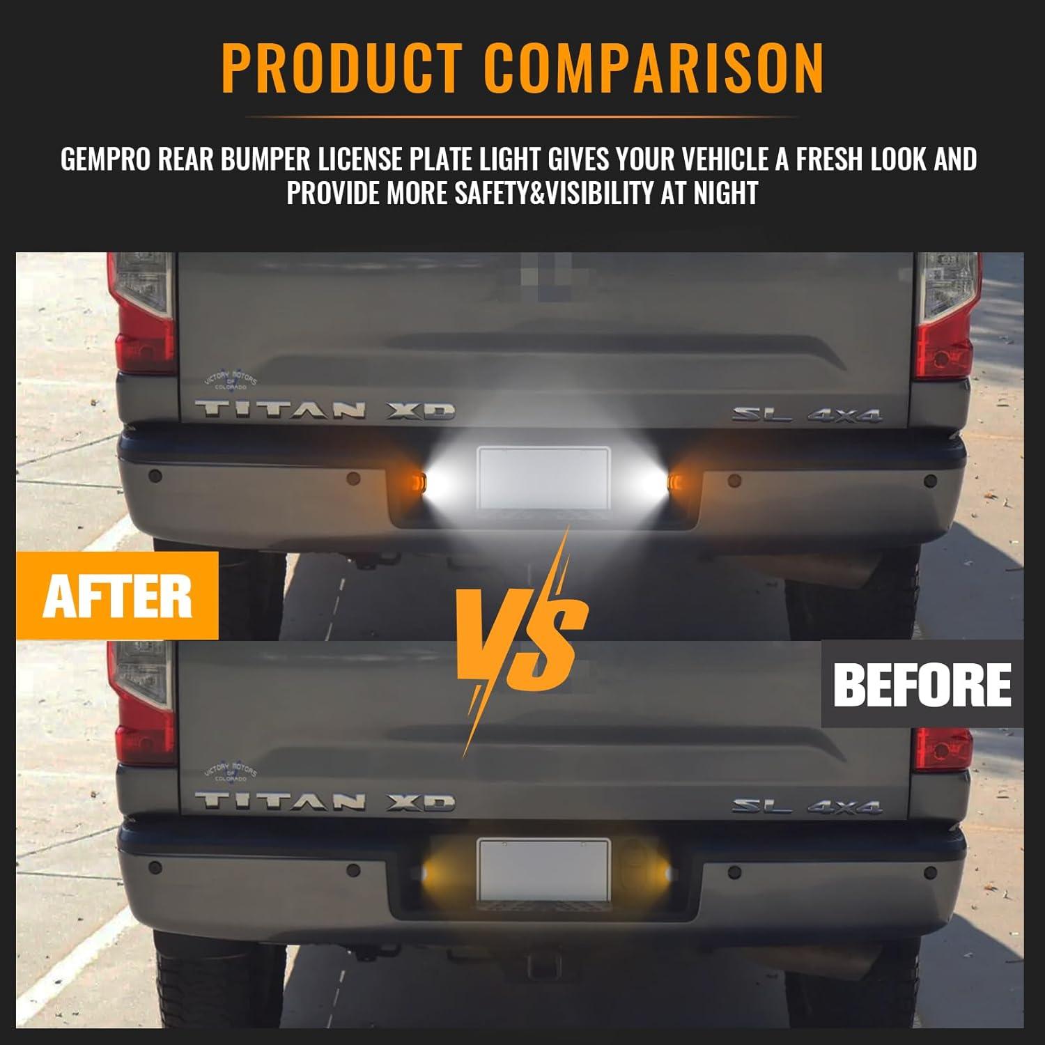 Luces de Placa LED Gempro Ámbar para Nissan y Suzuki