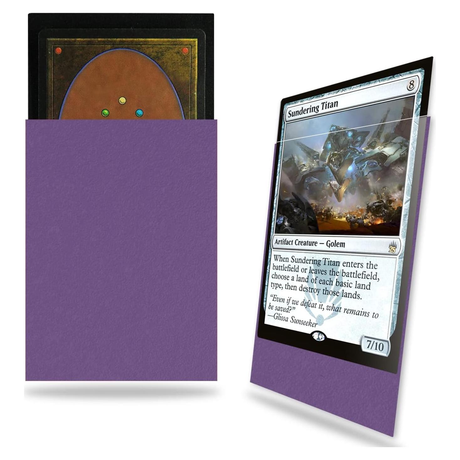 Mangas para Cartas Fabmaker Moradas 200 Piezas 66.5x91mm