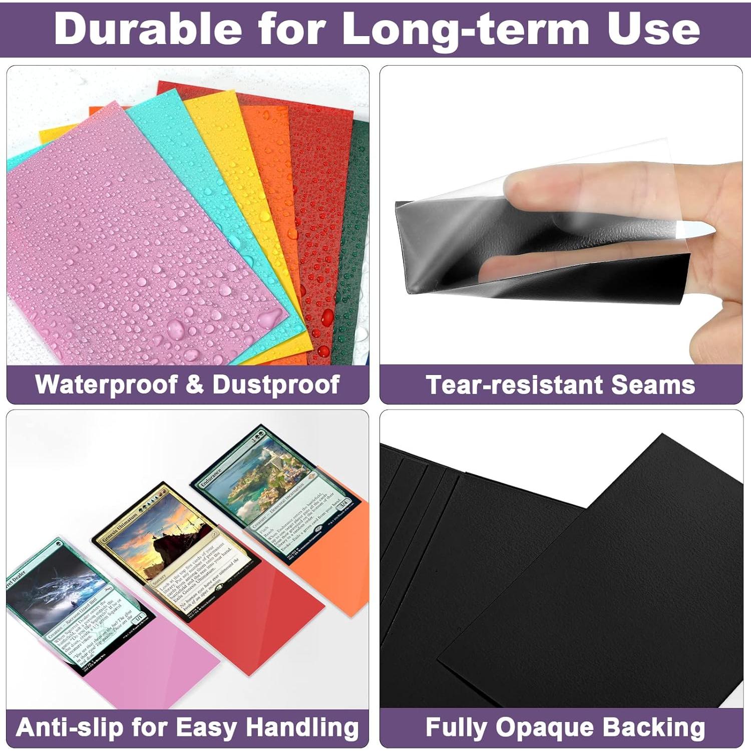 Mangas para Cartas Fabmaker Moradas 200 Piezas 66.5x91mm