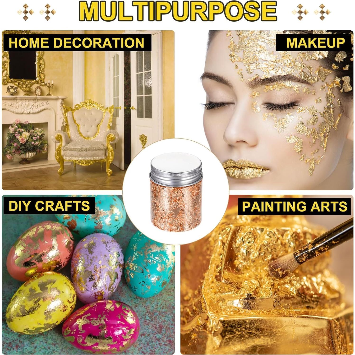 Copos de Hoja de Oro Cobre 3g MECCANIXITY para Manualidades