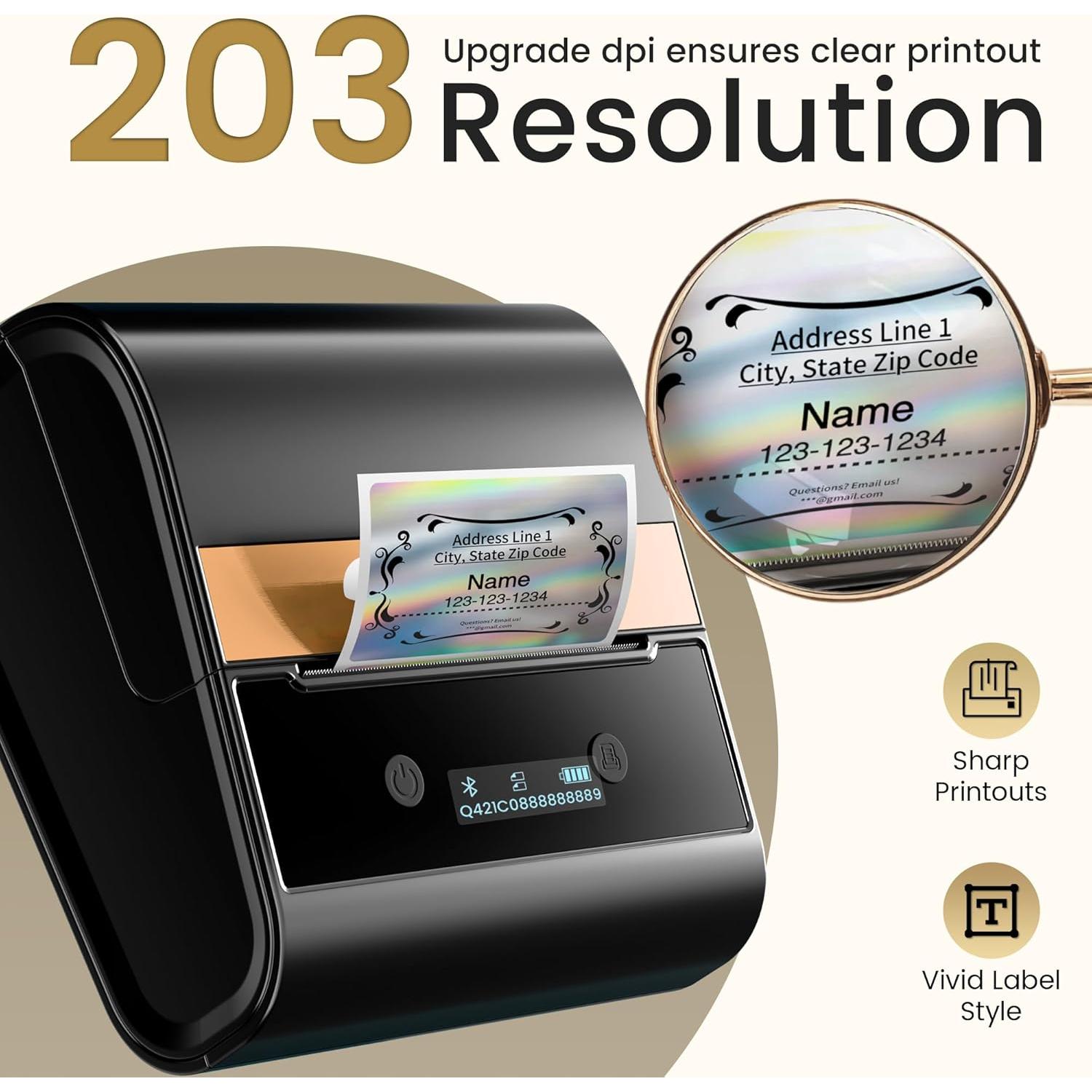 Impresora de Etiquetas Térmica Phomemo M260 Portátil 7.62 cm