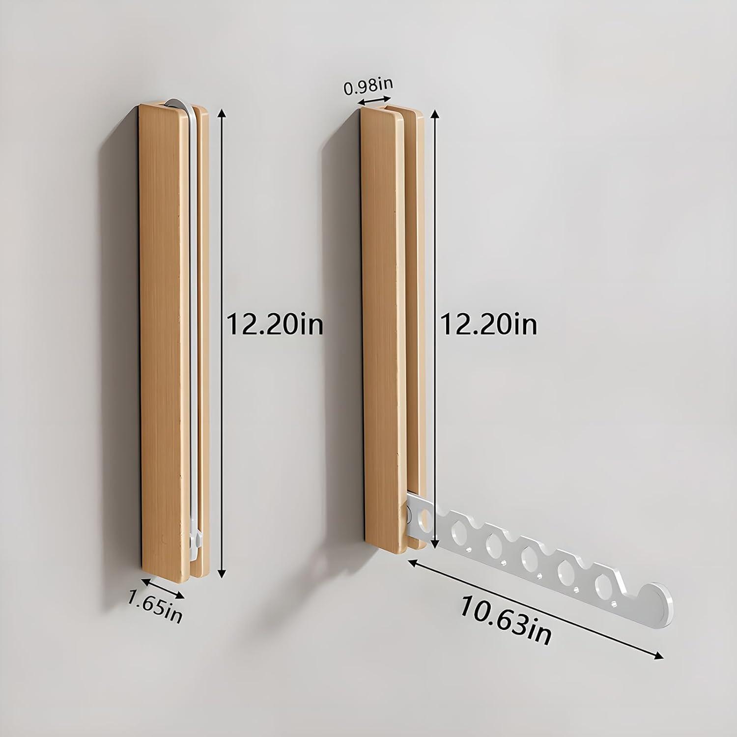 Perchero Plegable FULANCCY de Madera de Haya Blanca 32x31cm