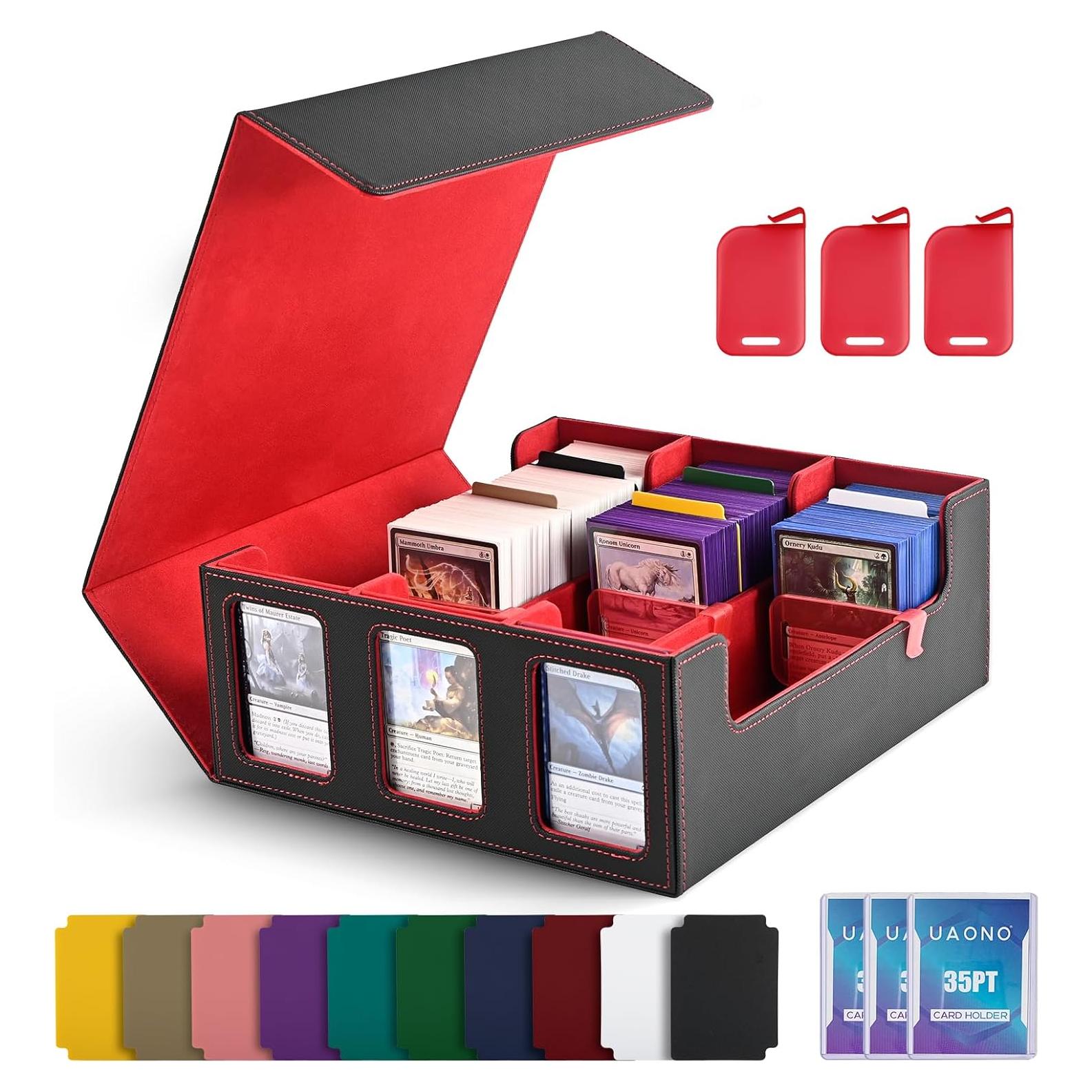 Caja de Almacenamiento UAONO para Cartas 1800+ con Ventana