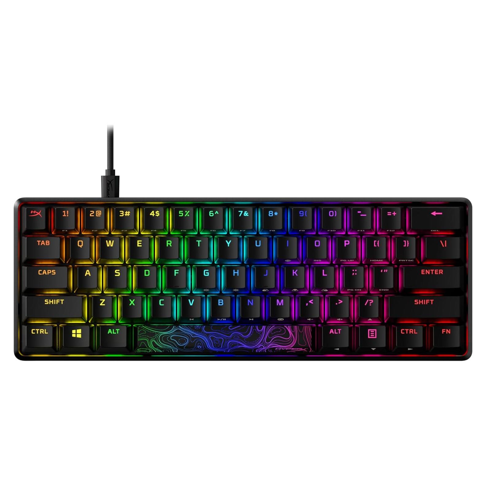 Teclado Mecánico HyperX Alloy Origins 60% RGB PBT Negro