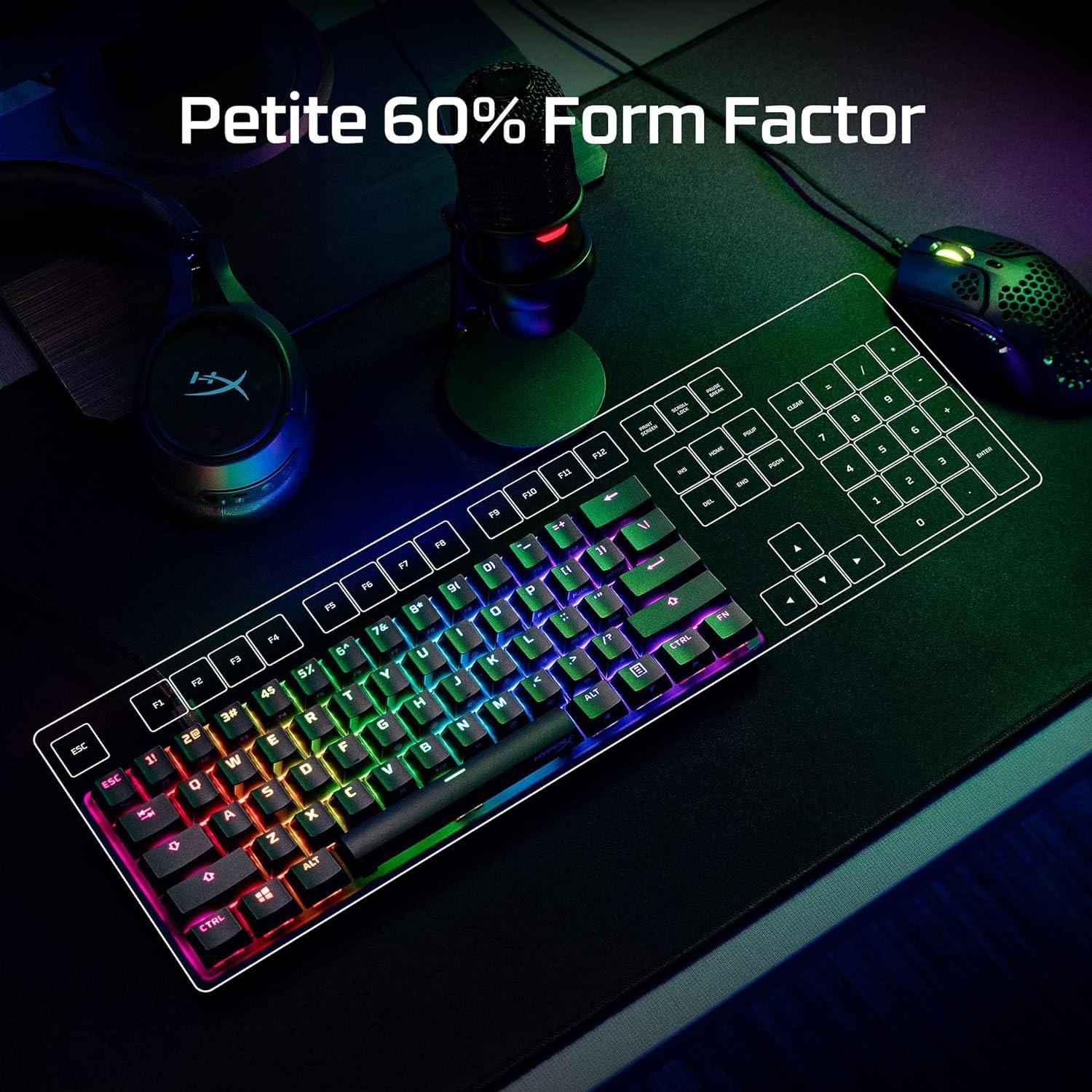 Teclado Mecánico HyperX Alloy Origins 60% RGB PBT Negro