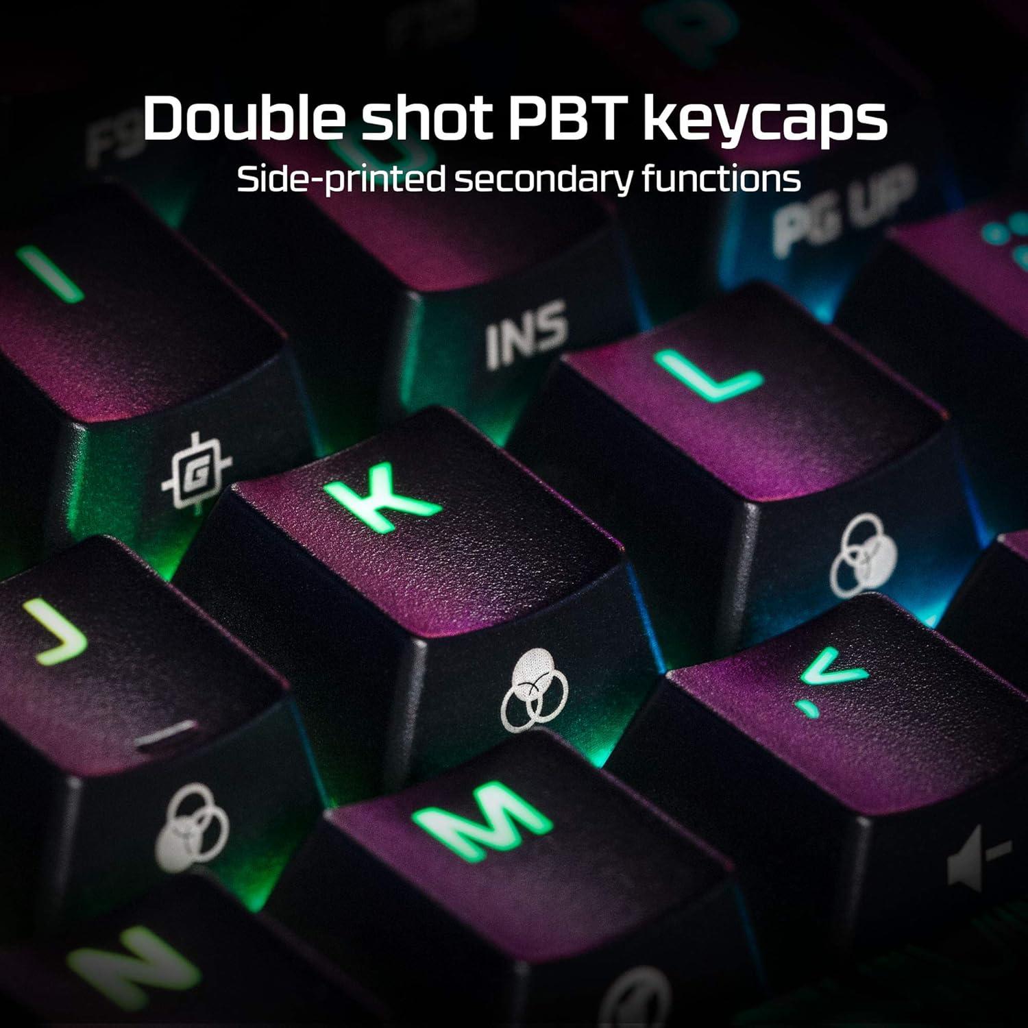 Teclado Mecánico HyperX Alloy Origins 60% RGB PBT Negro