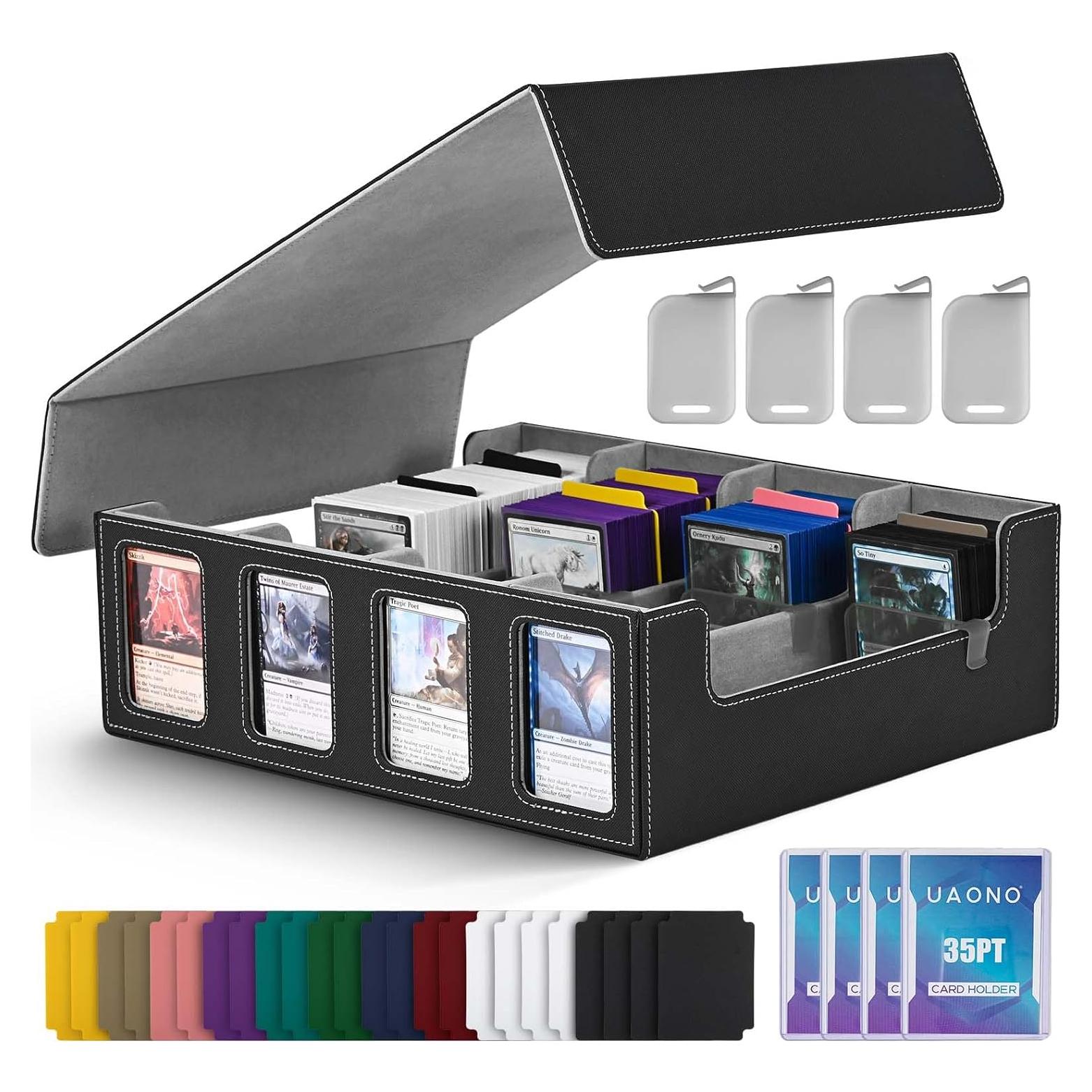 Caja de Almacenamiento UAONO para 2400 Cartas de Juego