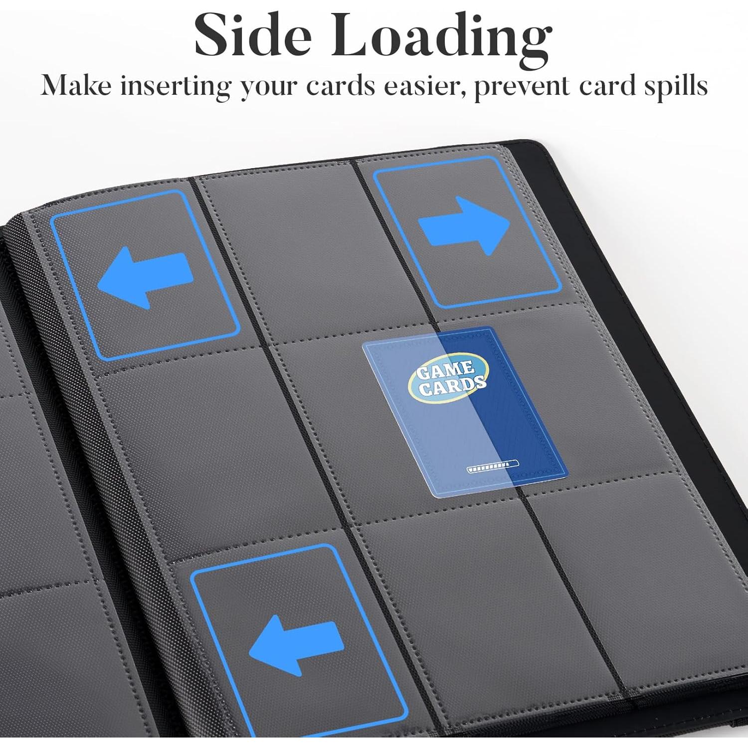 Carpeta de Cartas Fabmaker 360 Bolsillos Negra PU