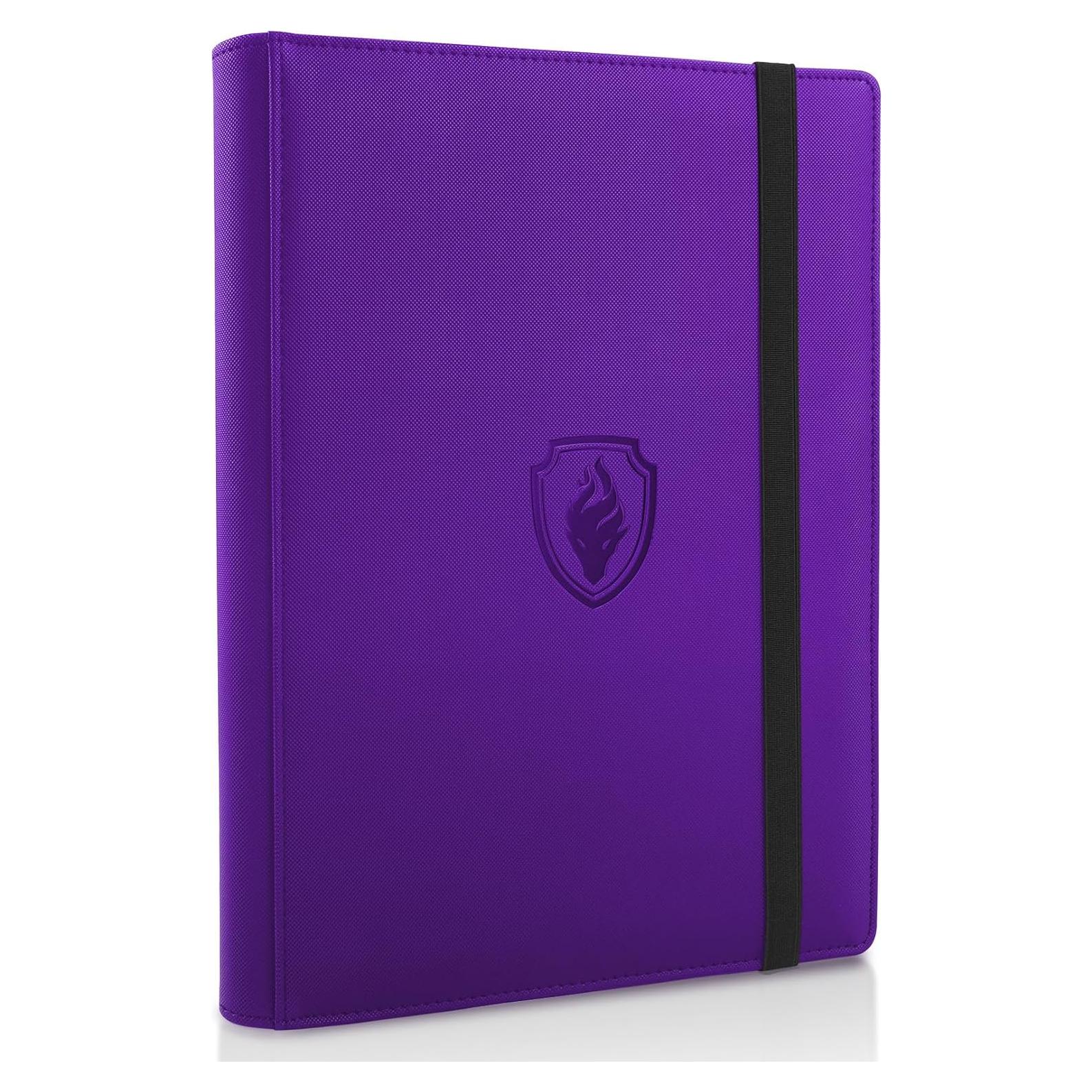 Carpeta de Tarjetas Fabmaker 360 Bolsillos Acolchada Púrpura