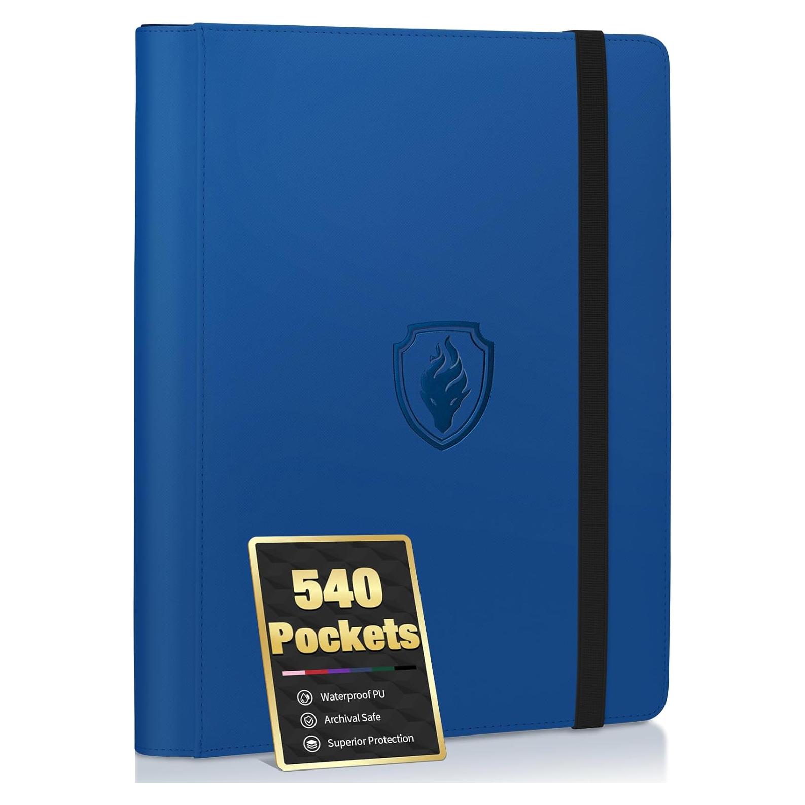 Carpeta de Tarjetas Fabmaker 540 Bolsillos Azul Real