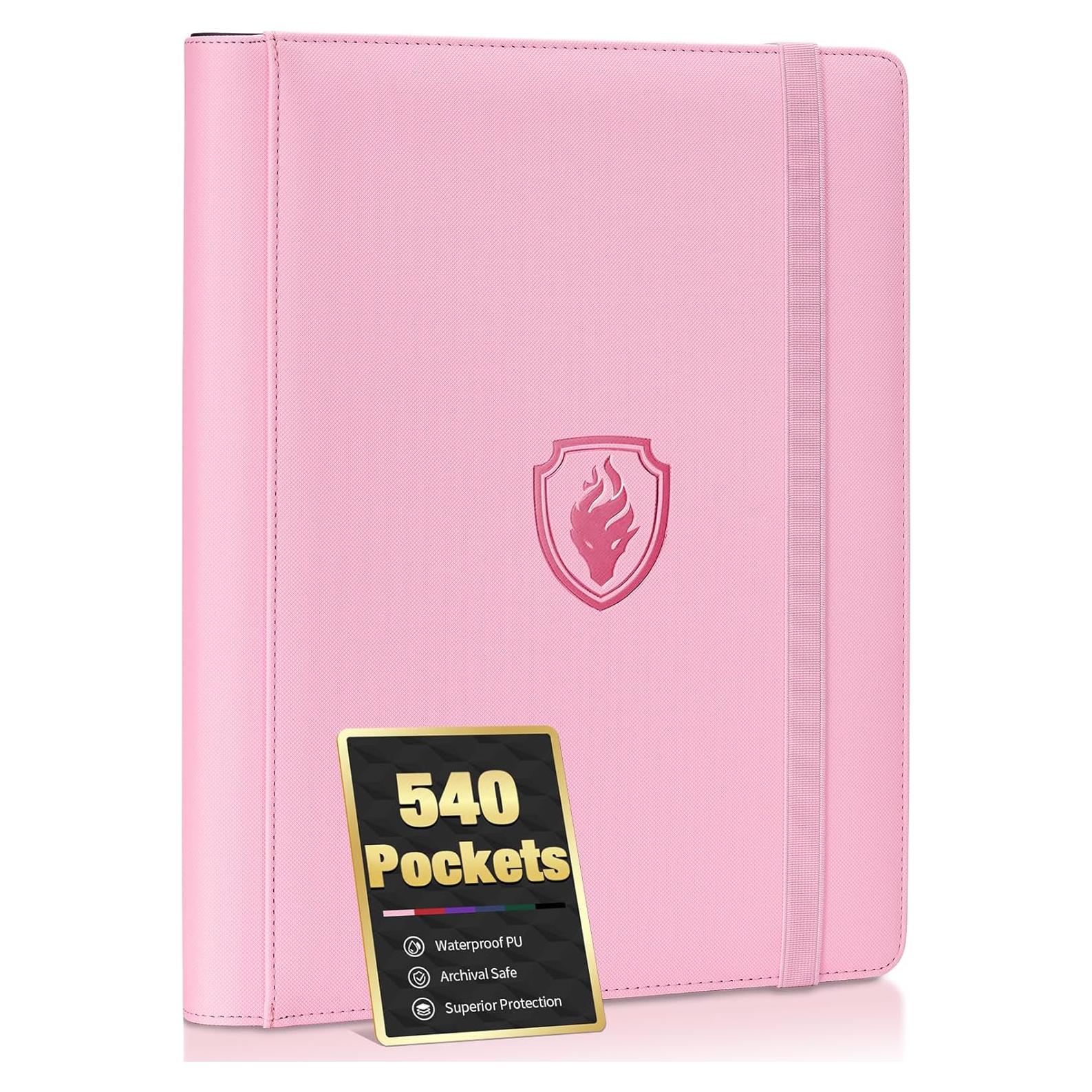 Carpeta de Tarjetas Fabmaker 540 Bolsillos Rosa