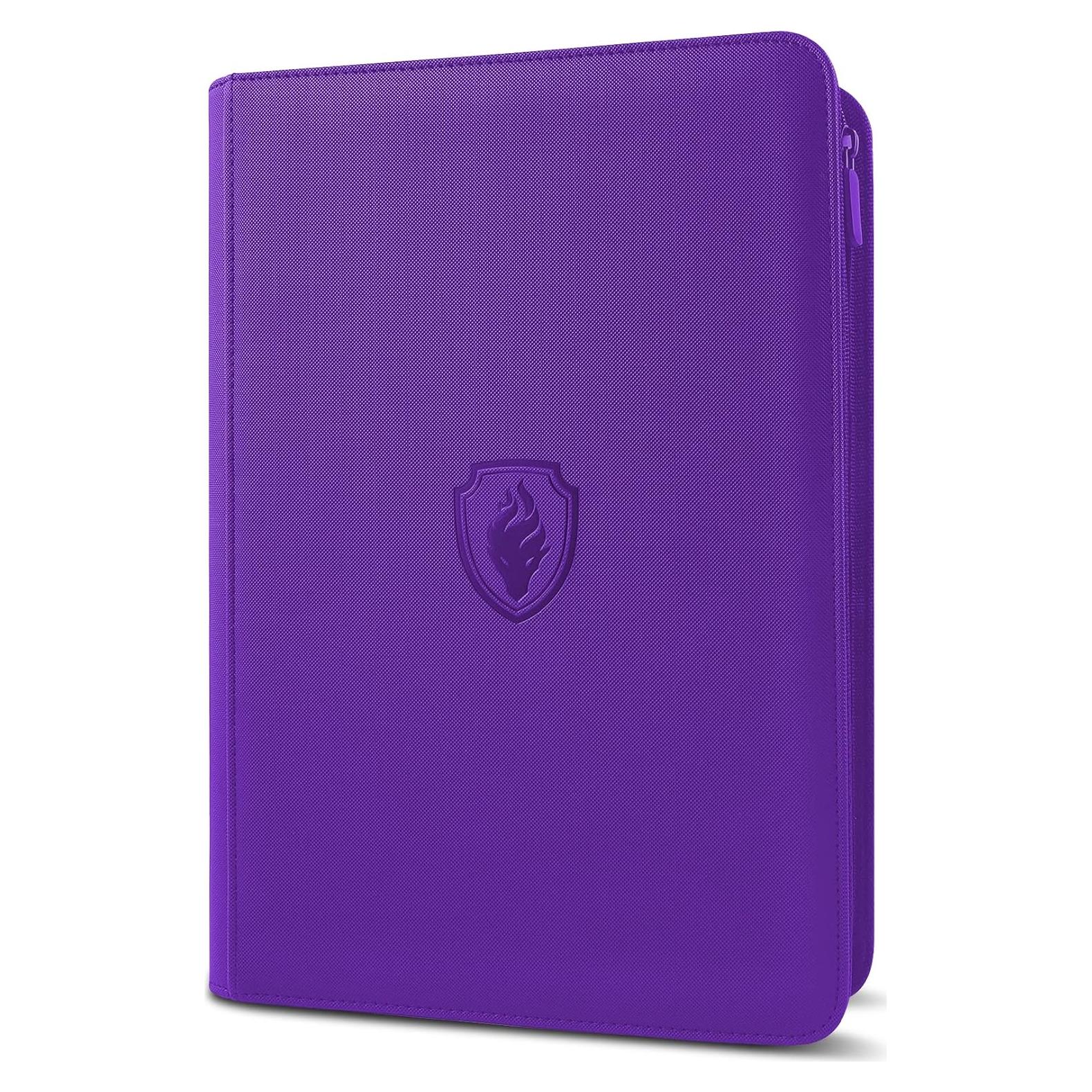 Carpeta de Tarjetas Fabmaker 9 Bolsillos Morado 360 Tarjetas