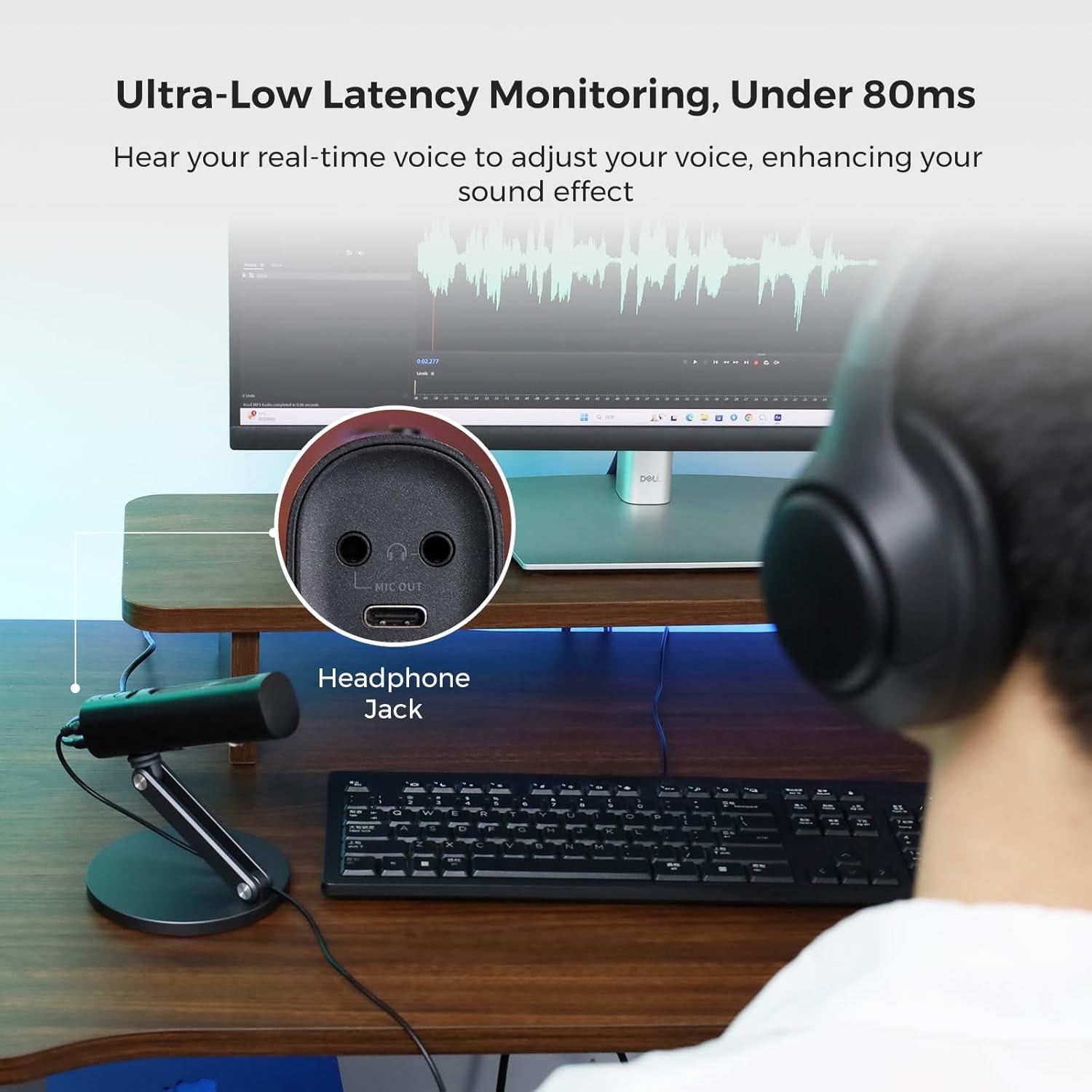 Micrófono de Condensador USB AM10U NearStream con 8 Micrófonos