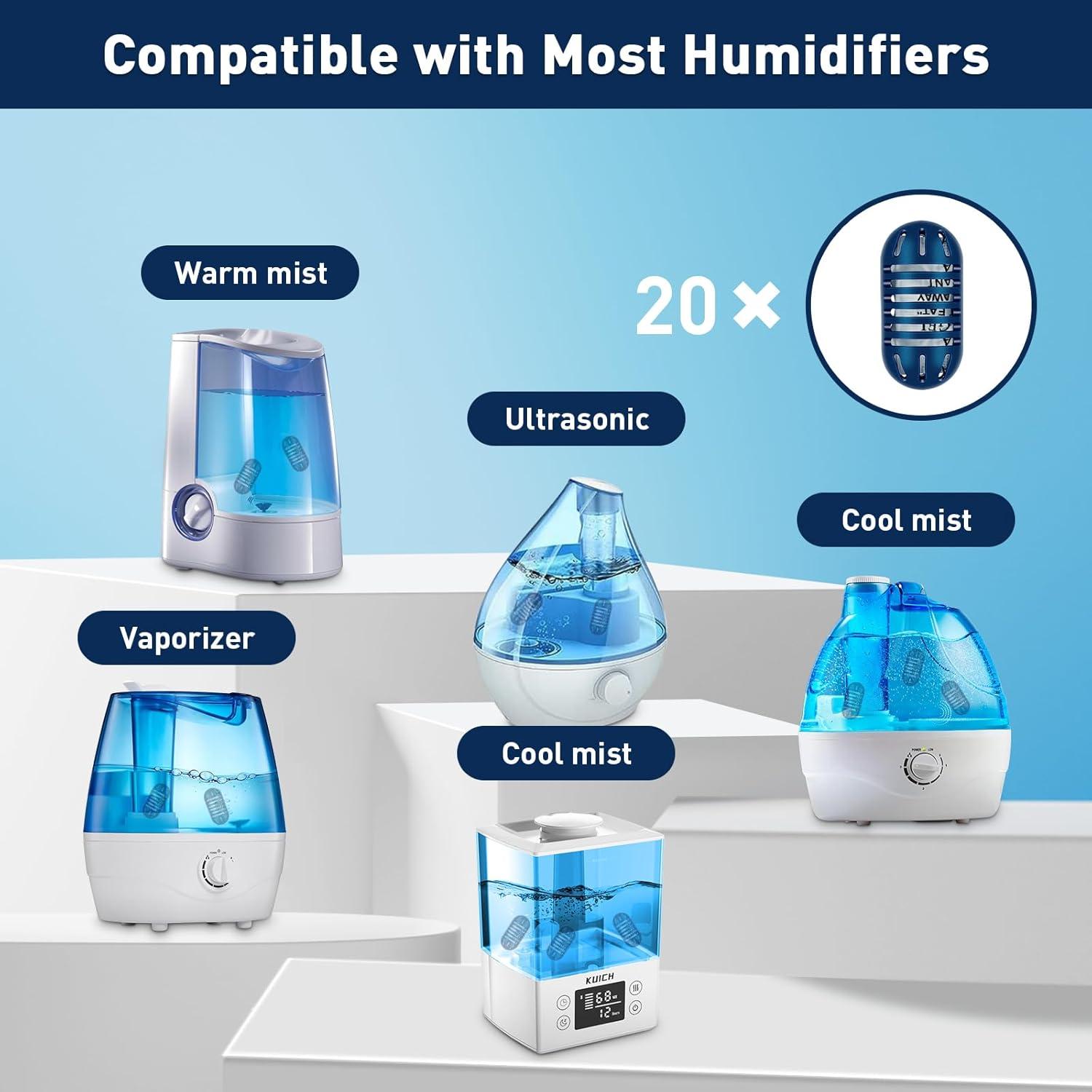 20 Filtros de Reemplazo Desmineralización PINREK para Humidificadores
