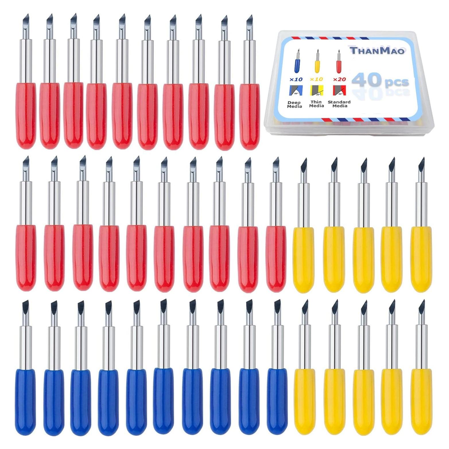 Cuchillas de Reemplazo THANMAO 40 Pcs para Explore Air 2/3 y Maker