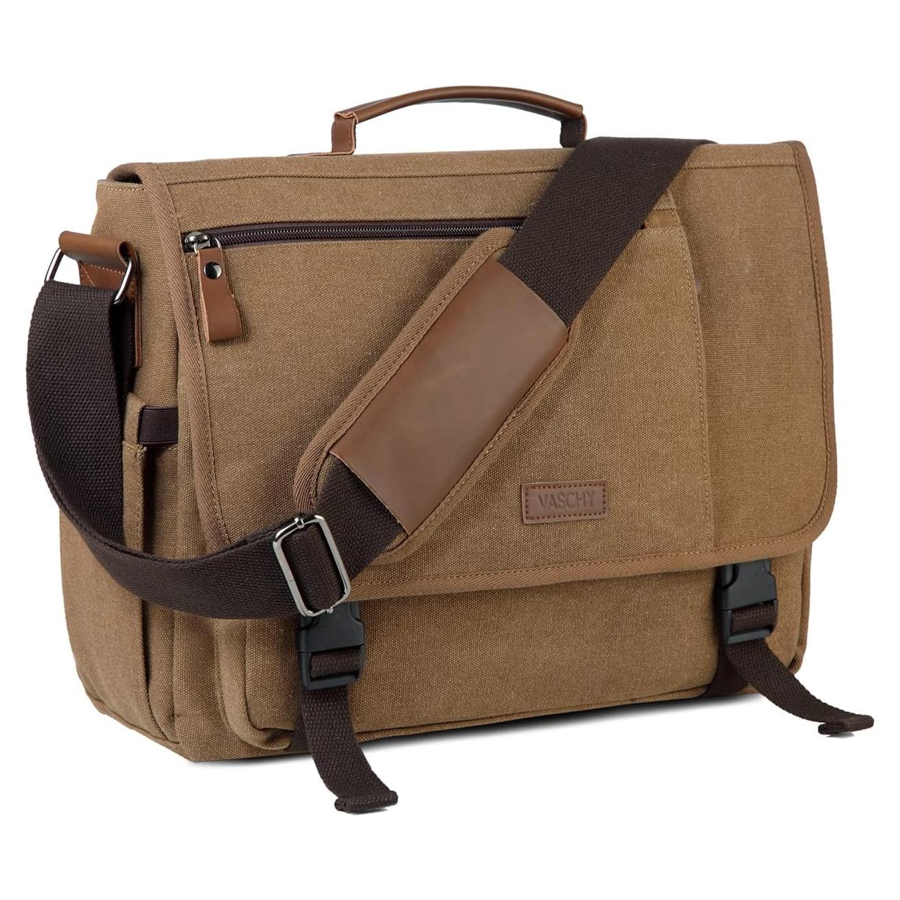 Bolsa Mensajera VASCHY para Laptop 15.6" Resistente al Agua